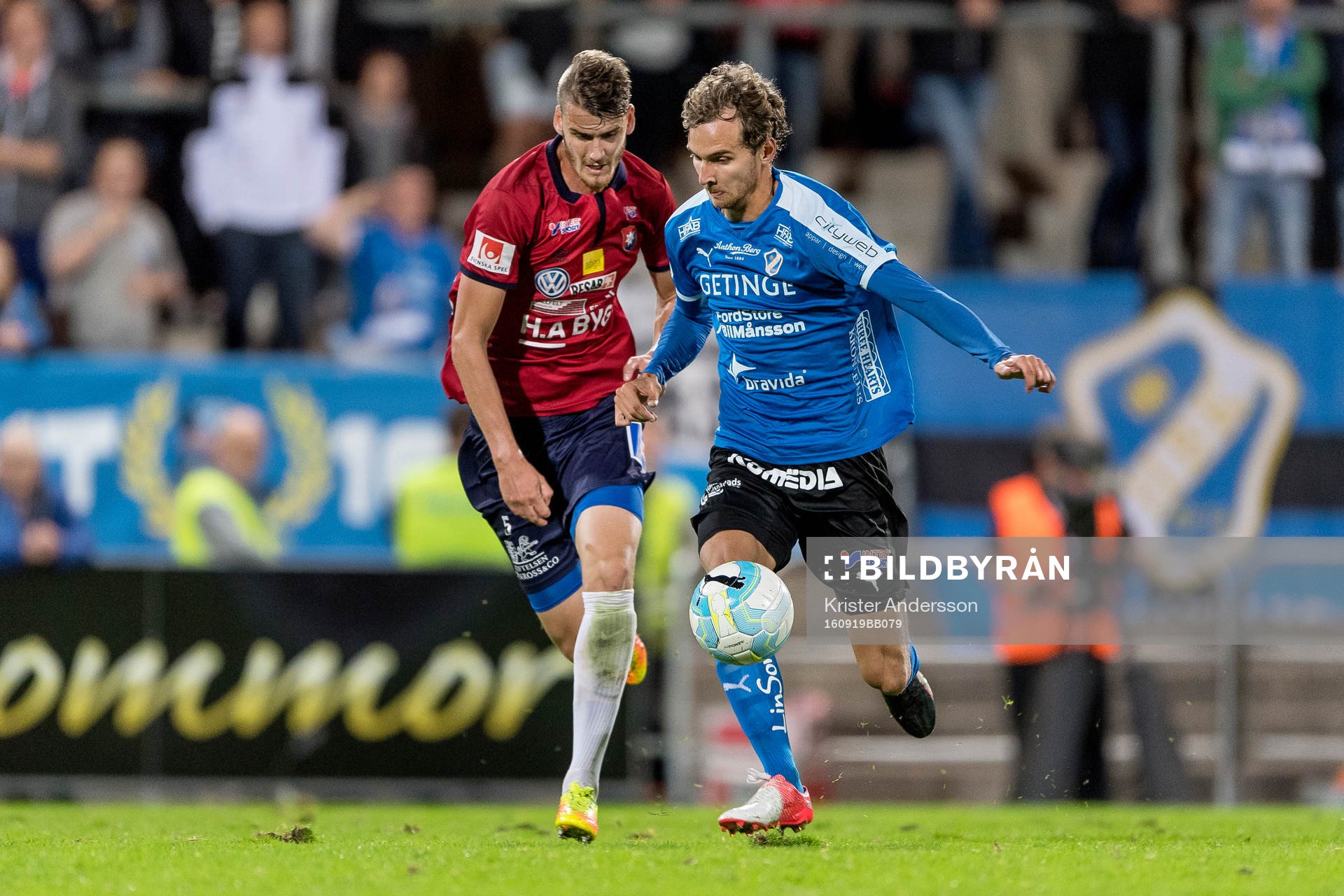 Örgrytes Johan Hammar och Halmstads Alexander Henningsson