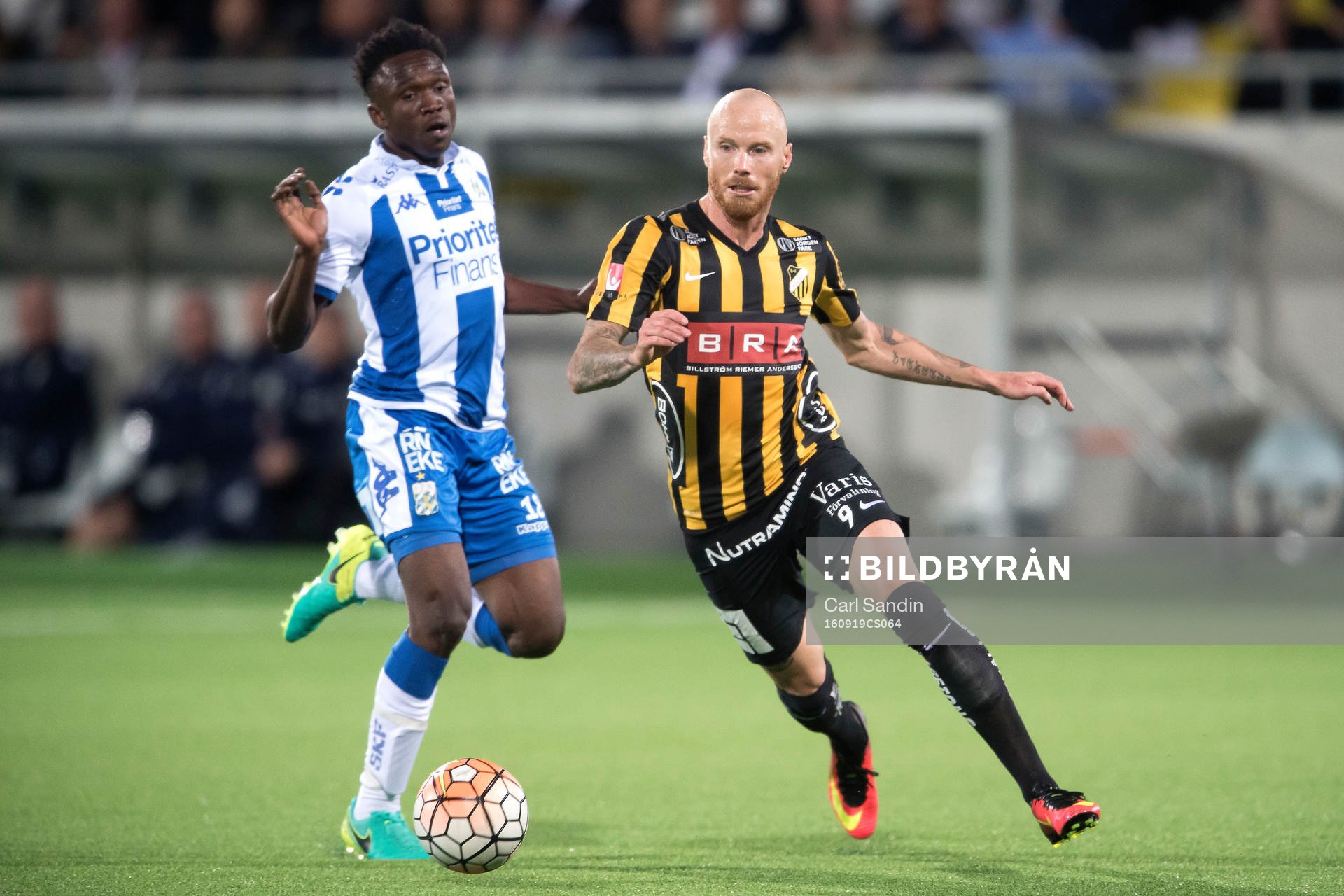 IFK Göteborgs Lawson Sabah och Häckens Alexander Farnerud