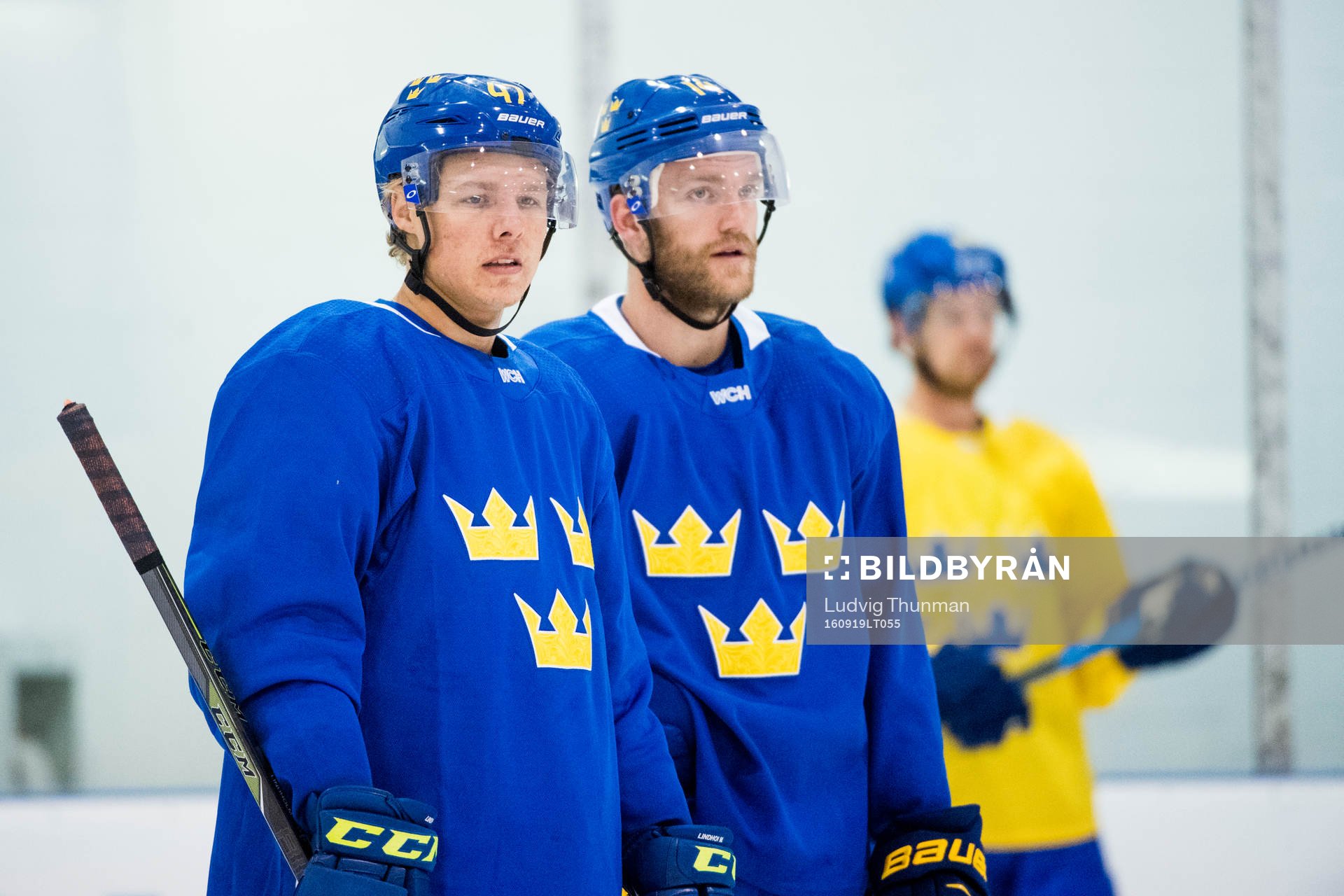 Sveriges Hampus Lindholm och Mattias Ekholm