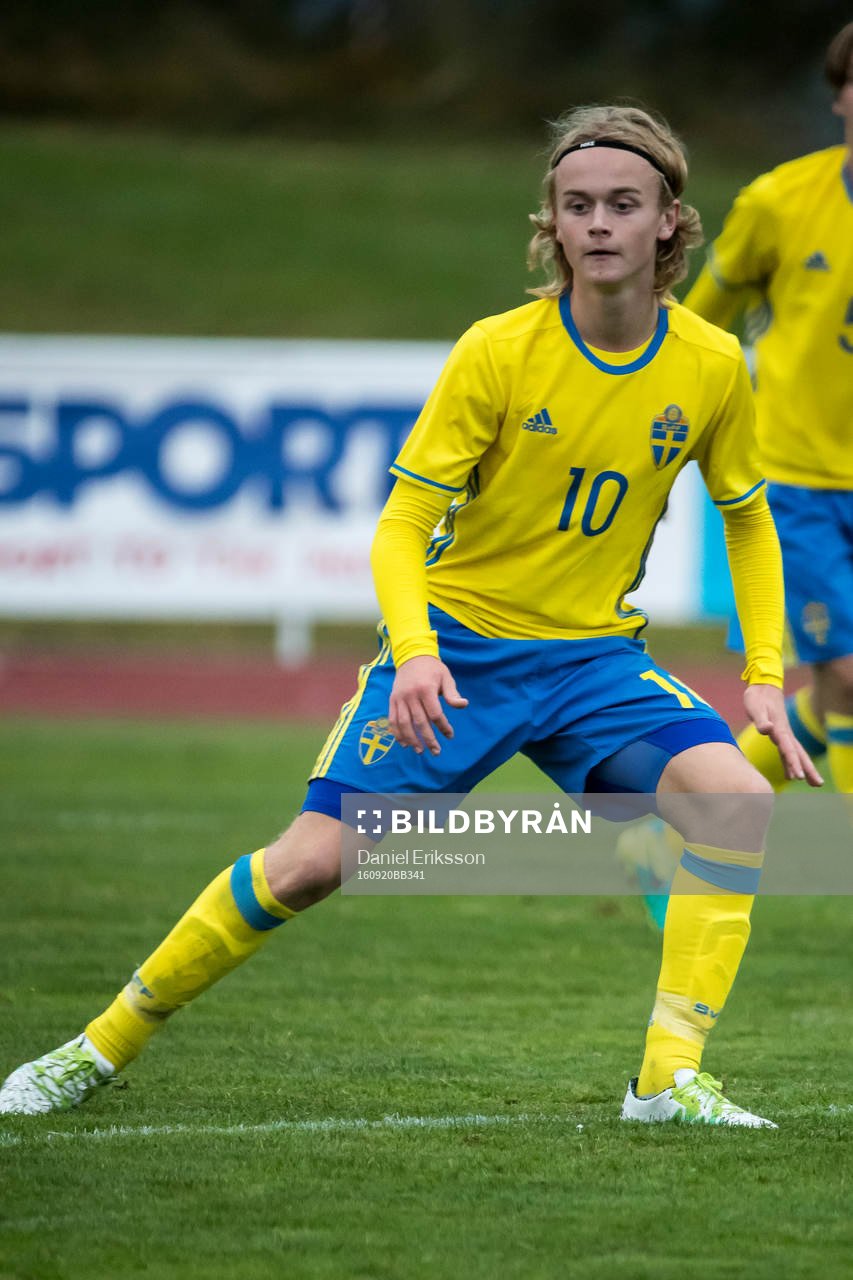 Sveriges Marcus Kanto i fotbollsmatchen mellan Sverige och