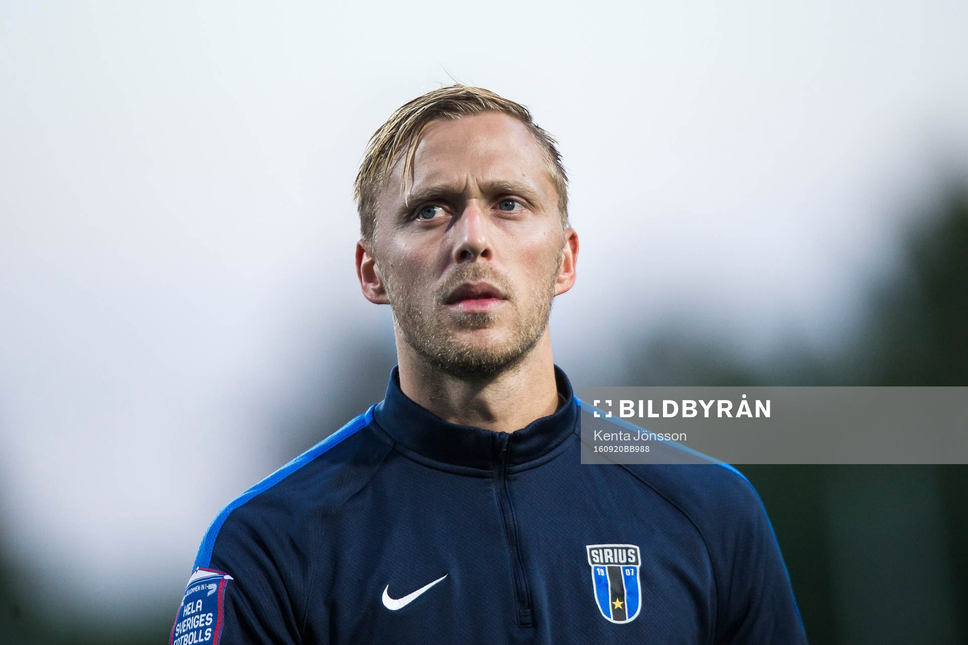Sirius Christer Gustafsson innan fotbollsmatchen i