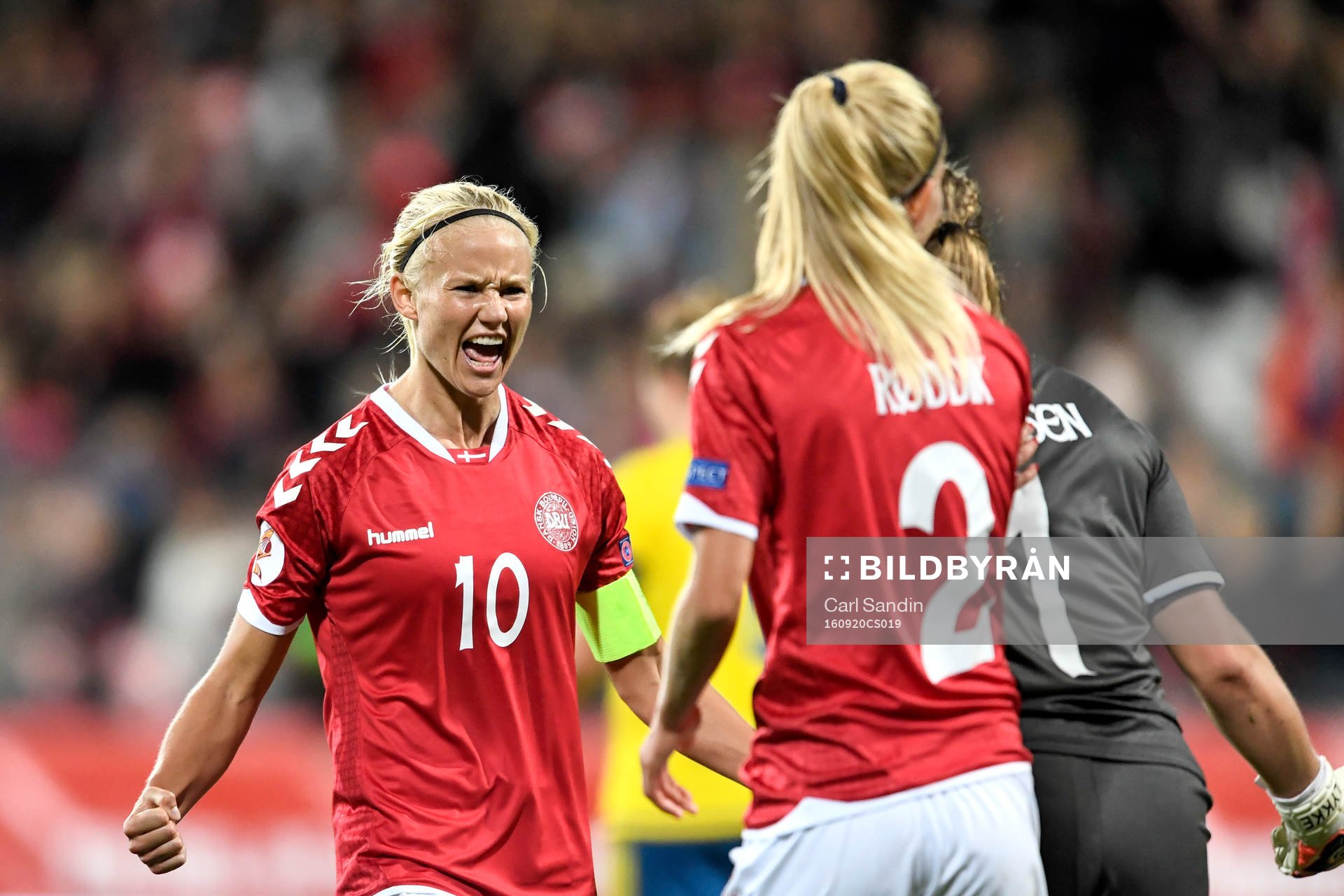 Danmarks Pernille Harder jublar