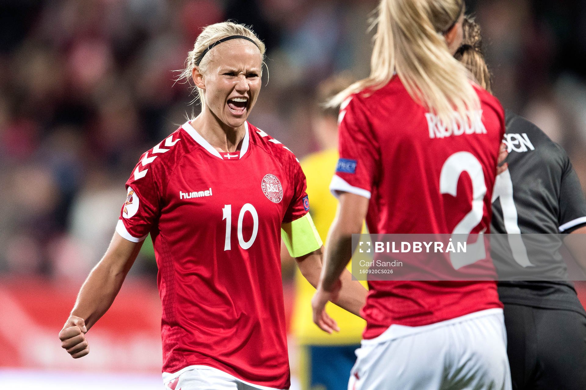 Danmarks Pernille Harder jublar
