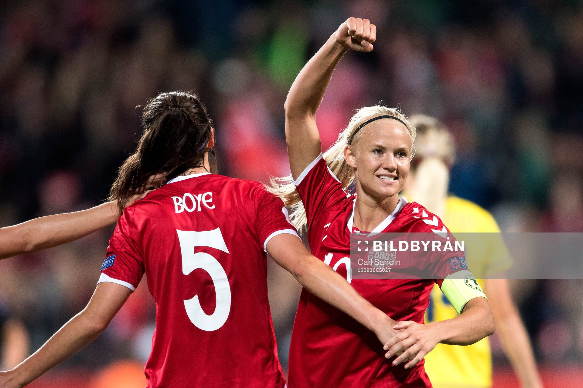 Danmarks Pernille Harder jublar