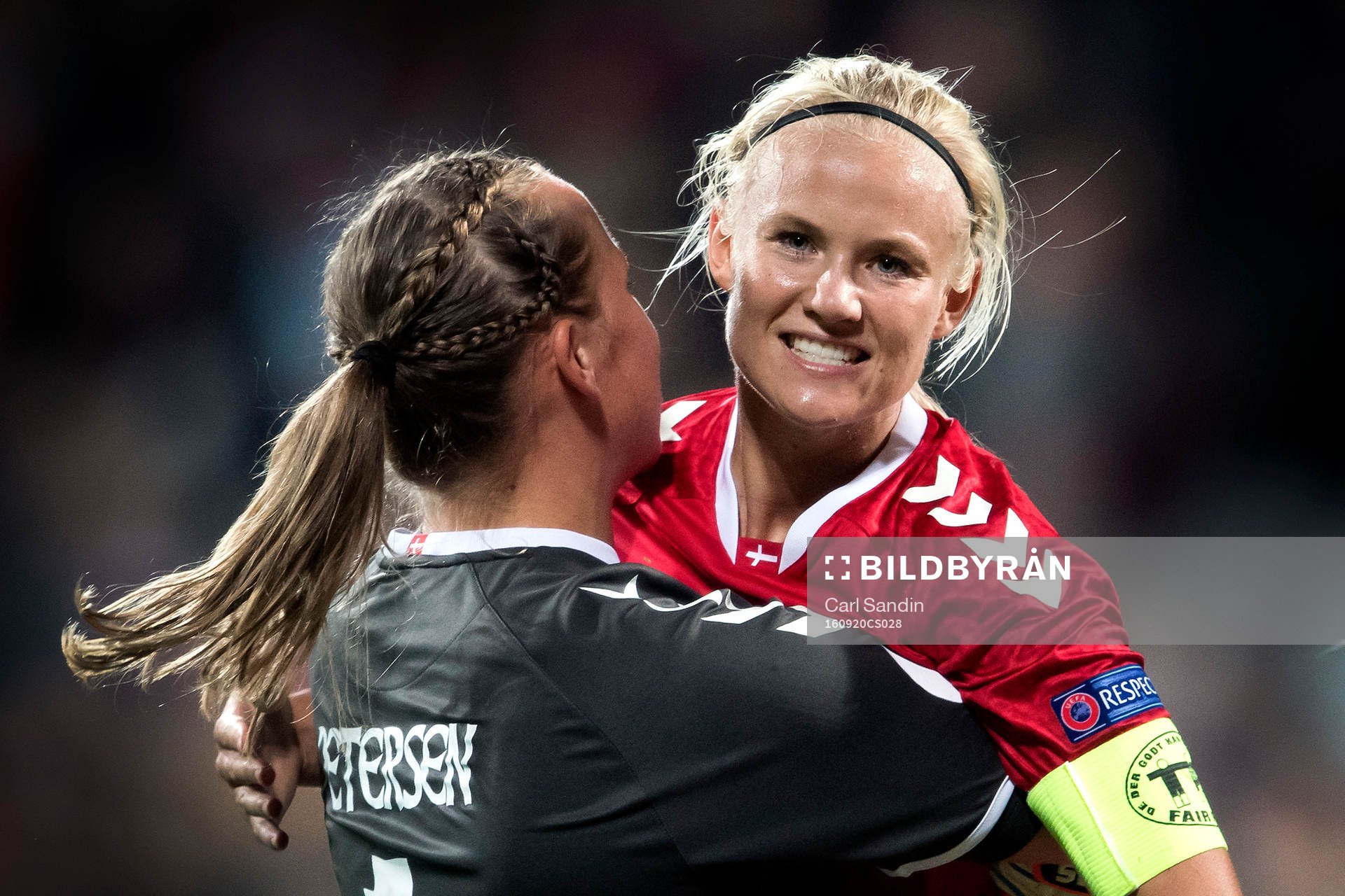 Danmarks Pernille Harder jublar