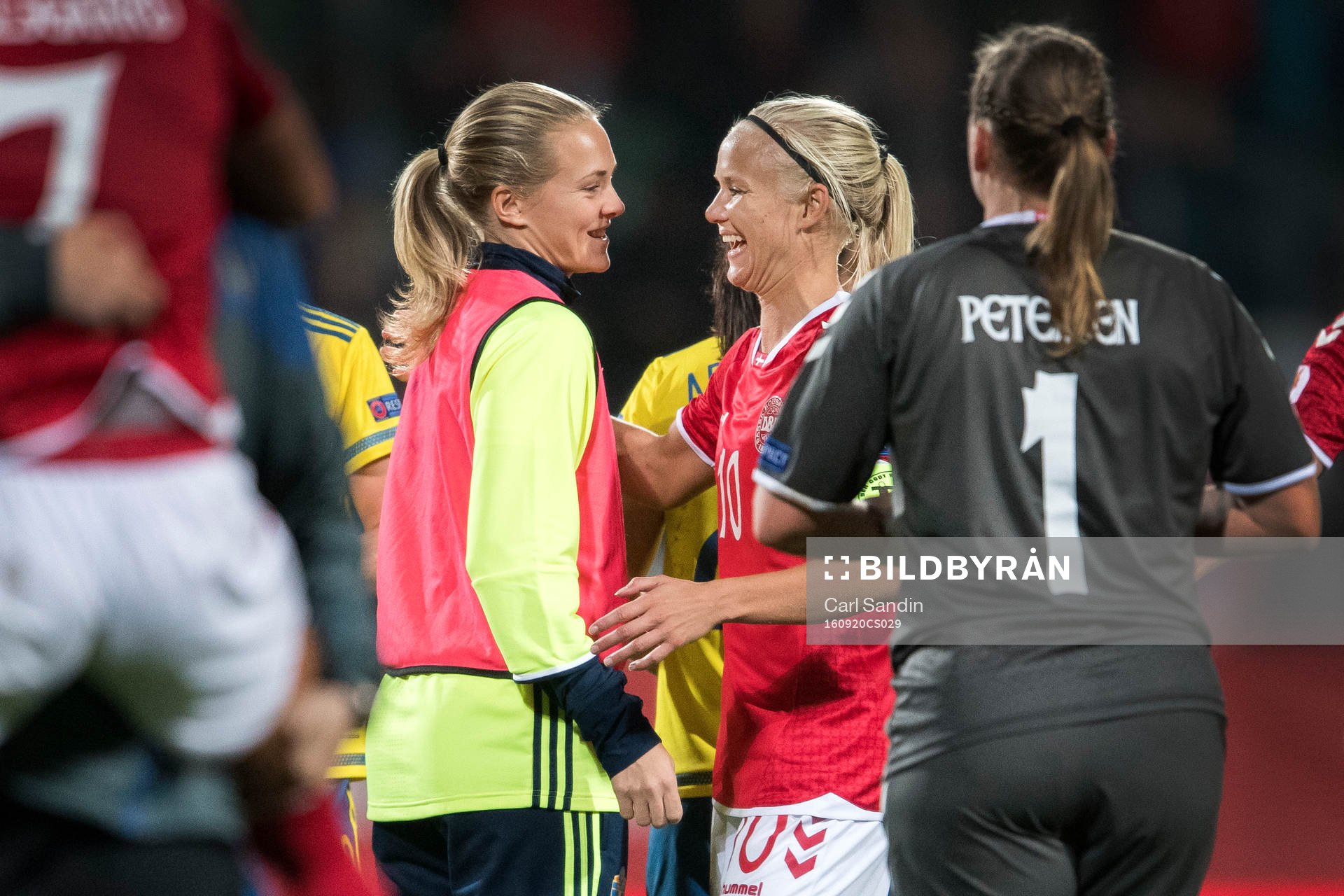Sveriges Magdalena Eriksson och Danmarks Pernille Harder