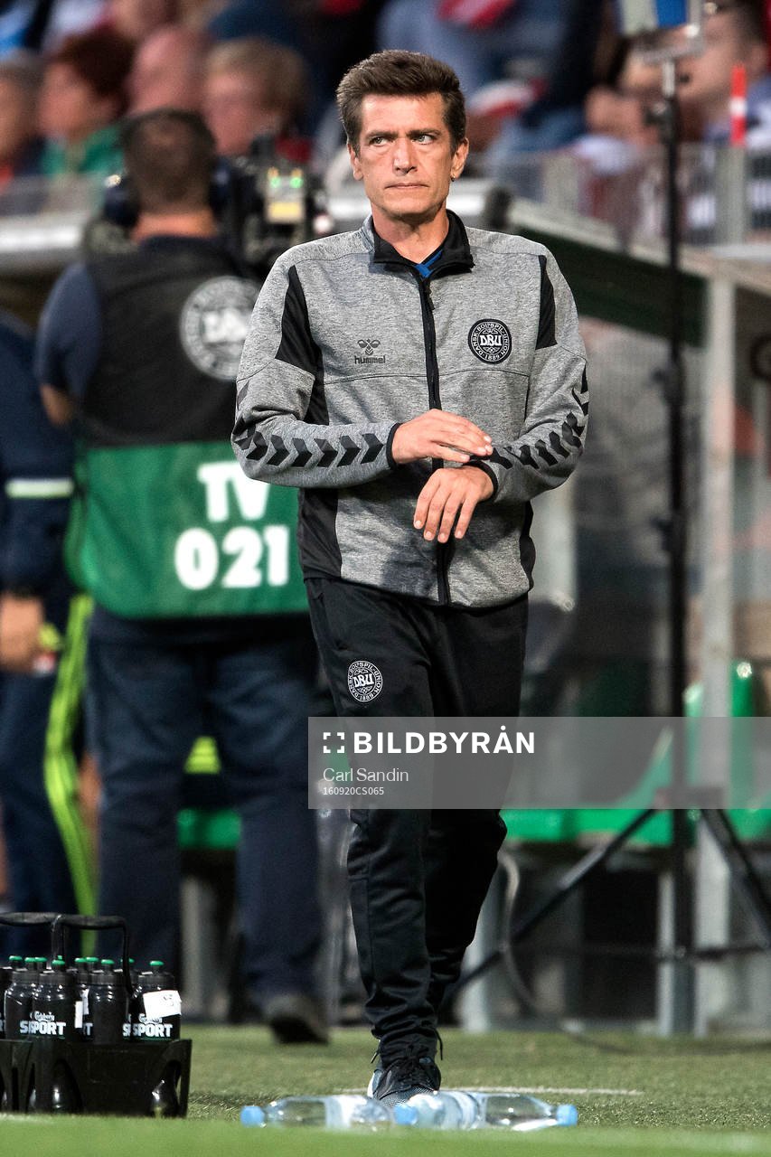 Danmarks Danmarks förbundskapten Nils Nielsen