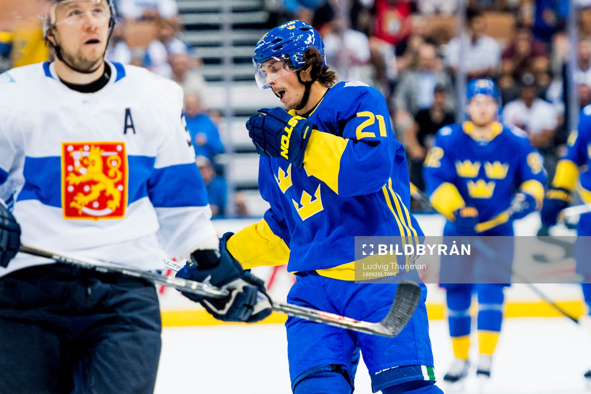 Sveriges Loui Eriksson jublar