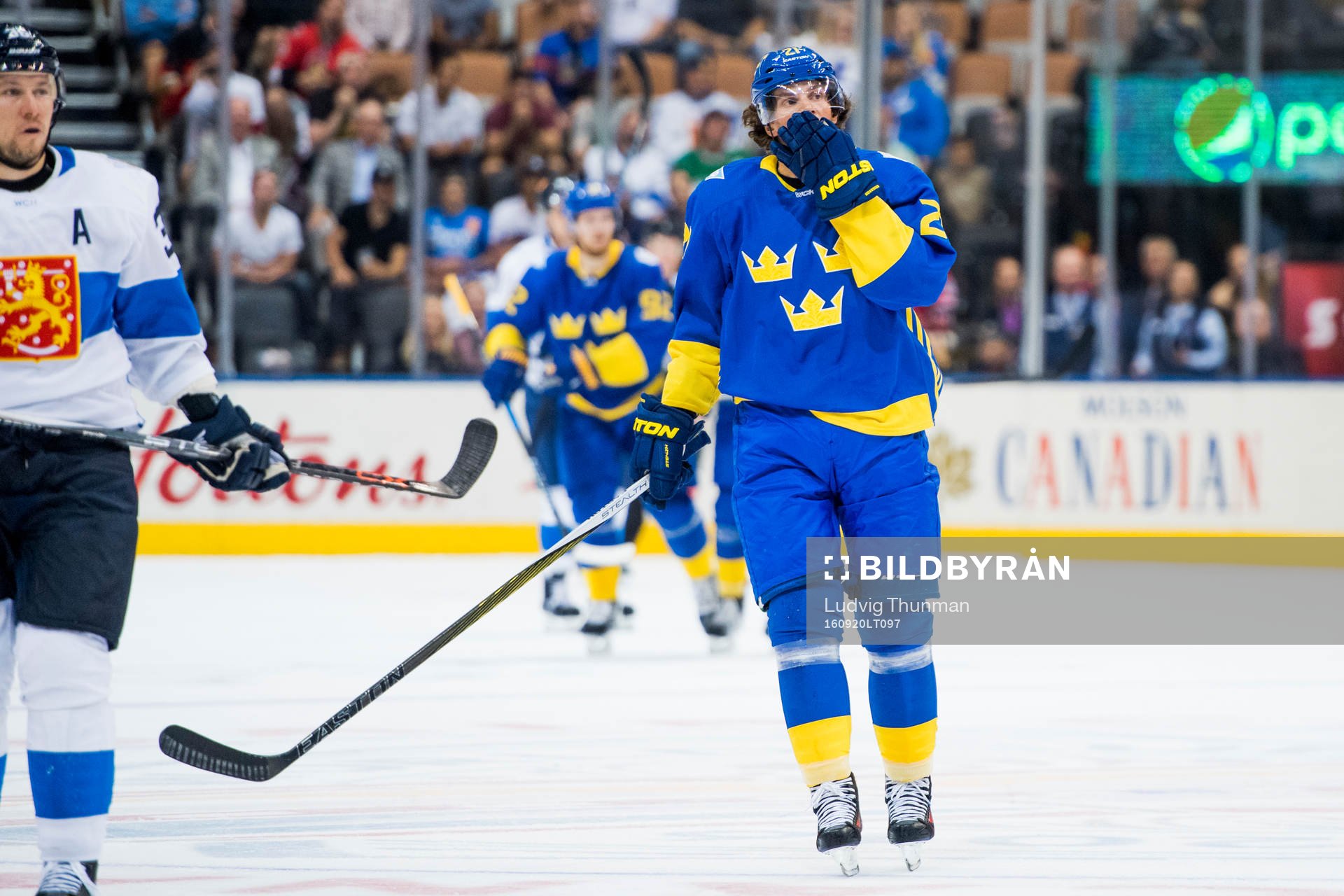 Sveriges Loui Eriksson jublar