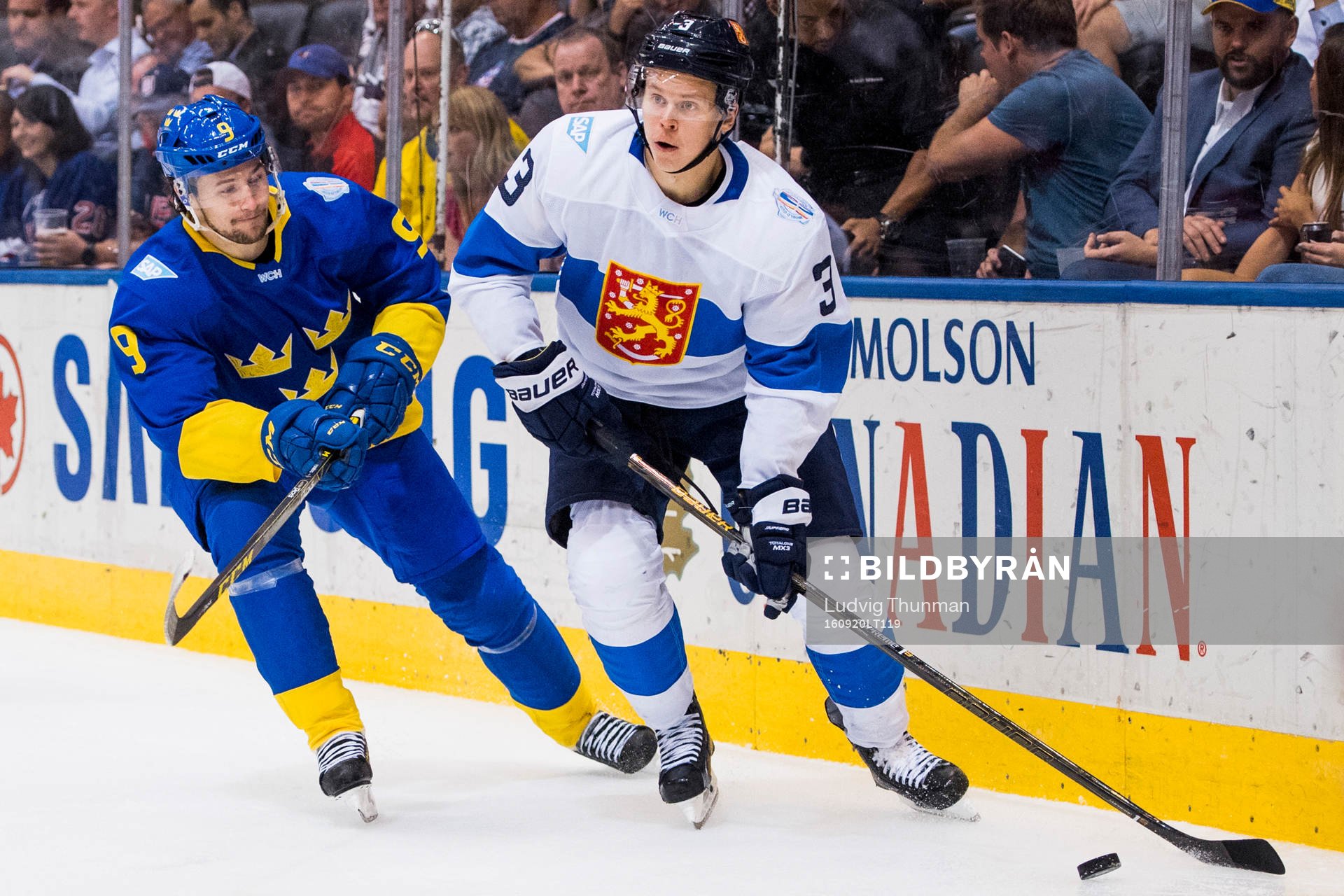 Sveriges Filip Forsberg och Finlands Olli Määttä