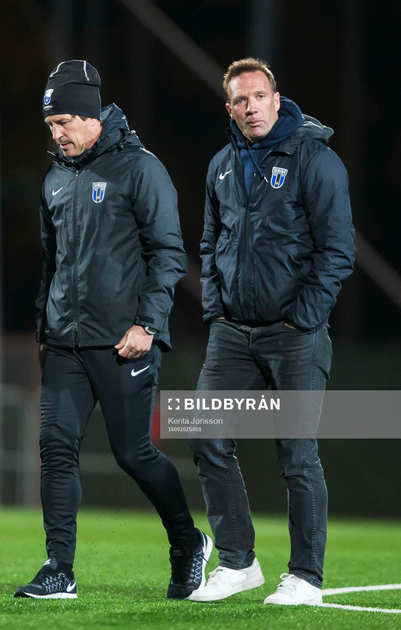 Sirius tränare Thomas Lagerlöf (v) och tränare Kim