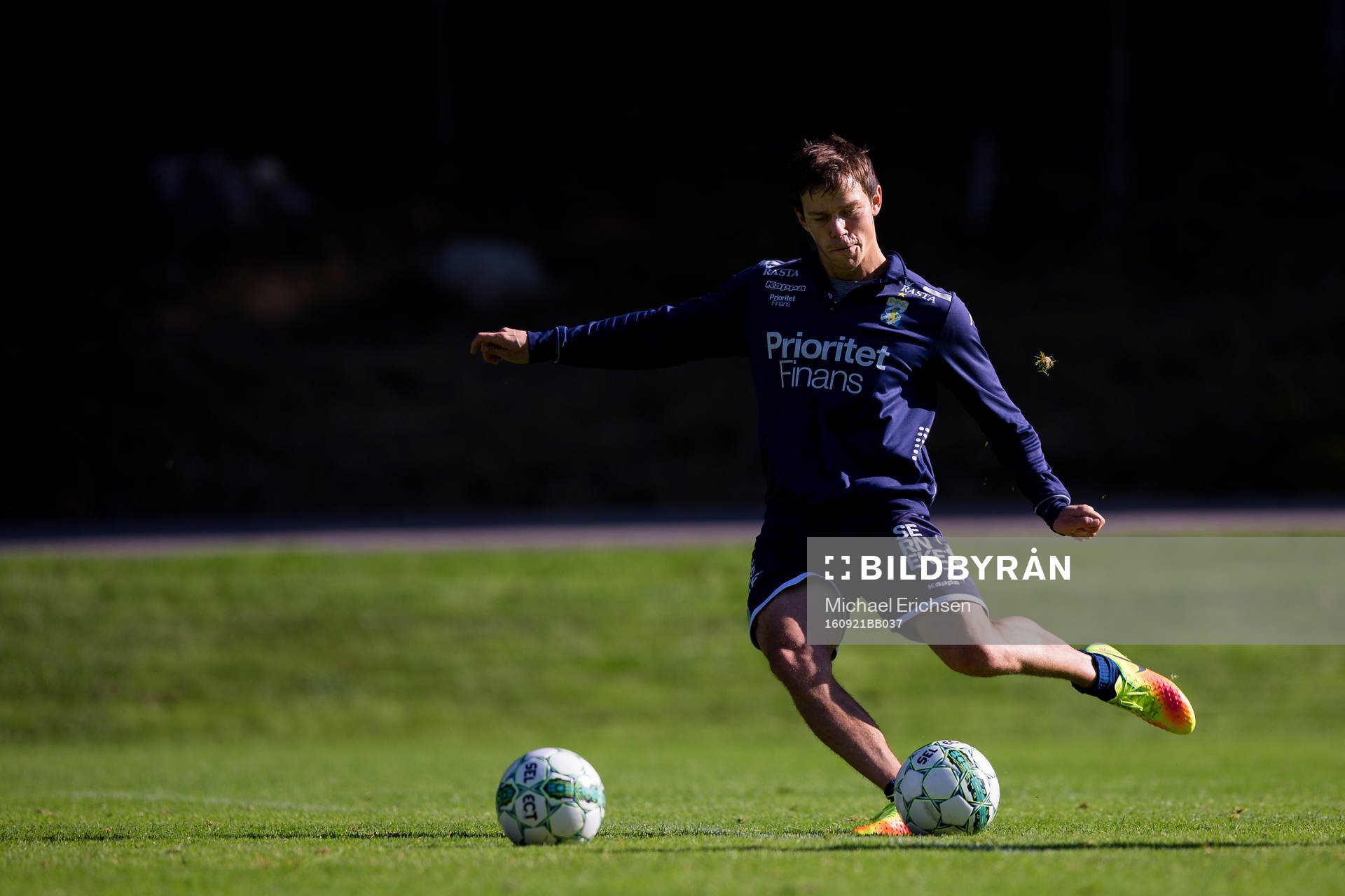 IFK Göteborgs Mads Albaek under en fotbollsträning med IFK Göteborg den 21 september 2016 i Göteborg.