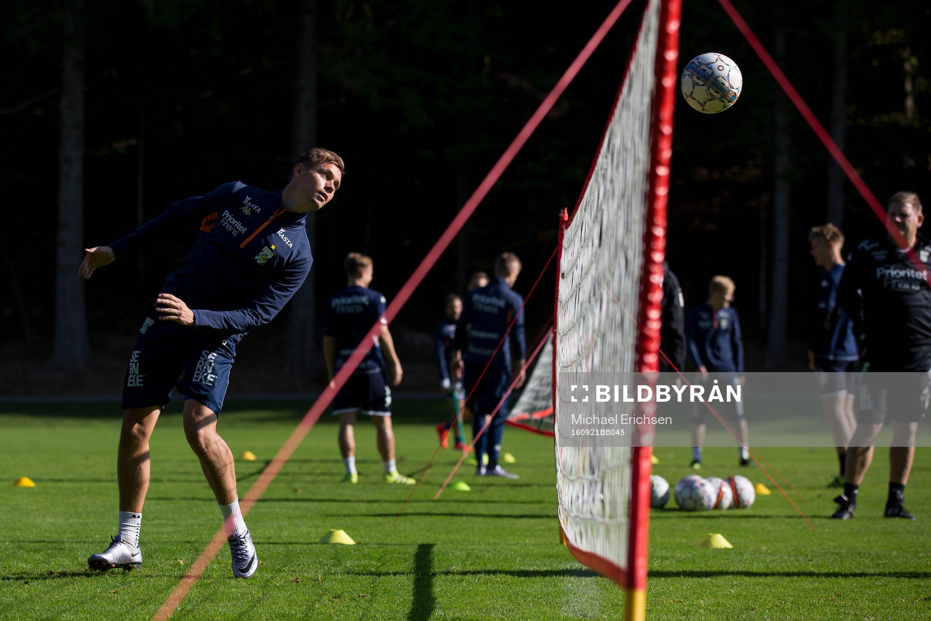 IFK Göteborgs Jakob Ankersen under en fotbollsträning med IFK Göteborg den 21 september 2016 i Göteborg.