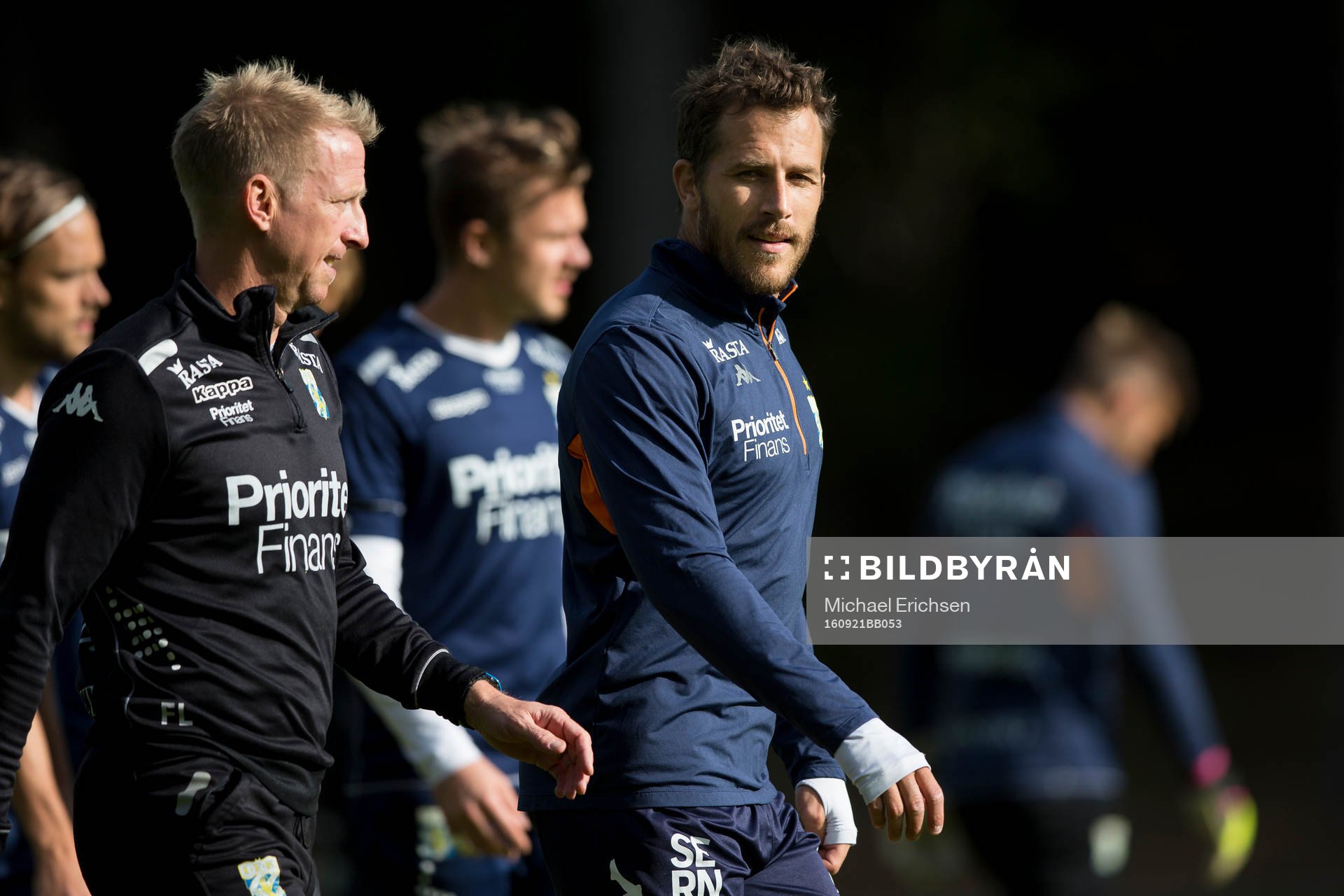 IFK Göteborgs sjukgymnast Fredrik Larsson och Tobias Hysén