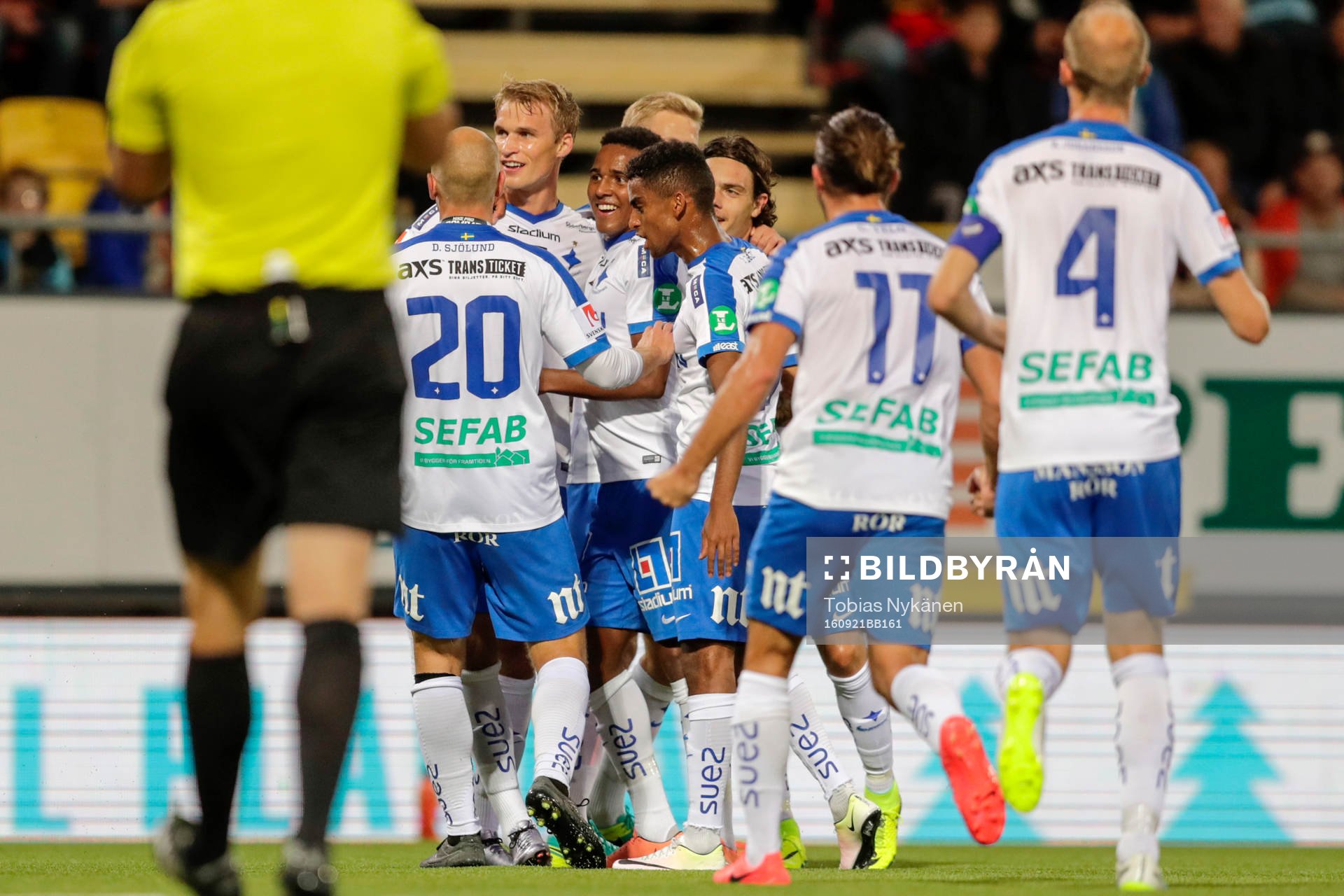 Norrköpings Sebastian Andersson jublar
