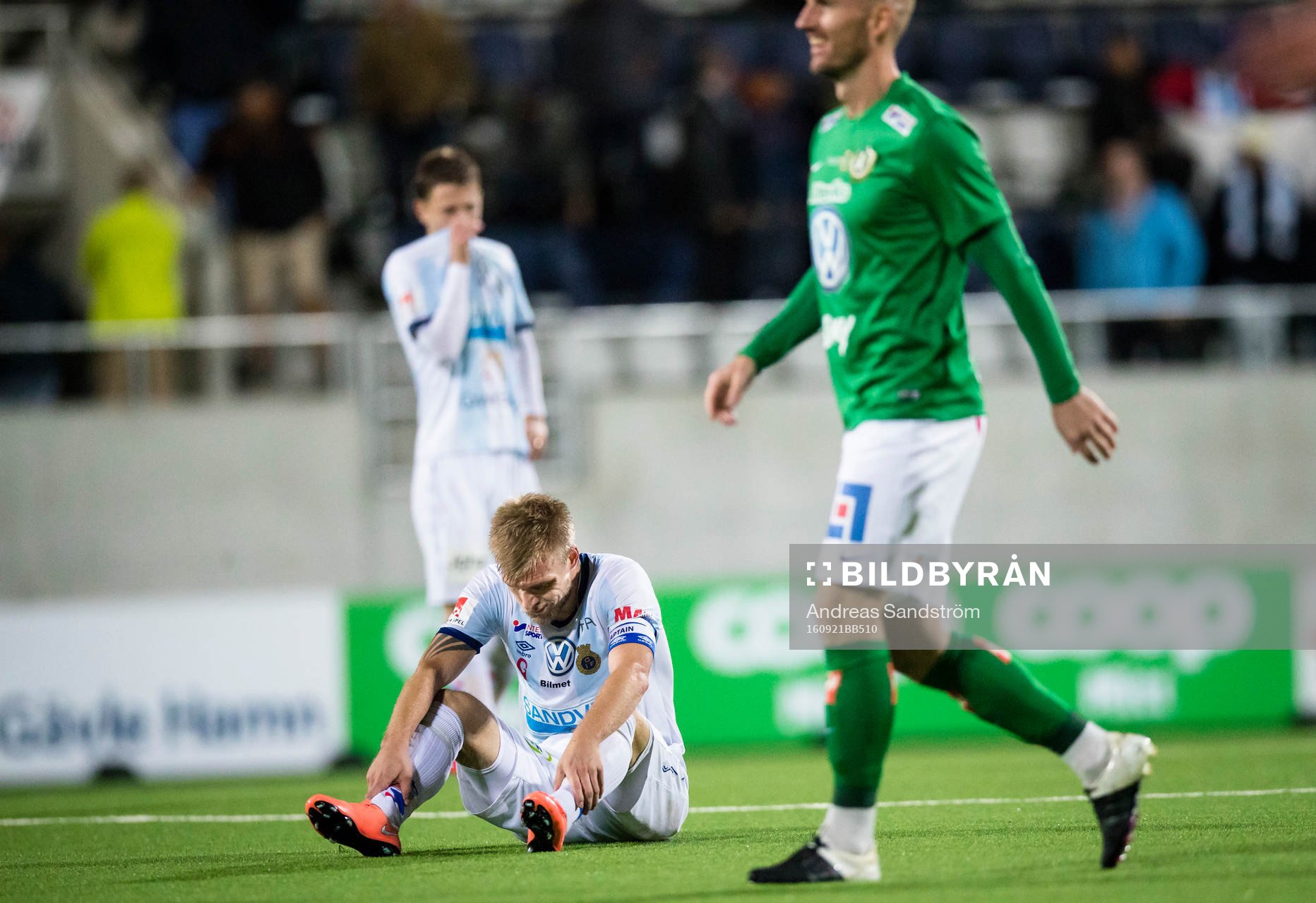 Gefles Robin Nilsson ser deppig ut