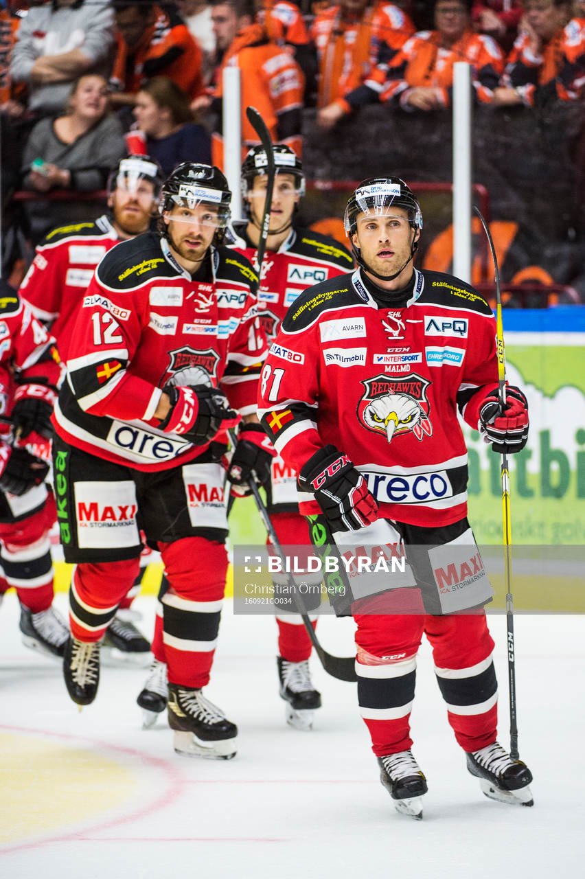 Malmö Redhawks Ilari Filppula jublar