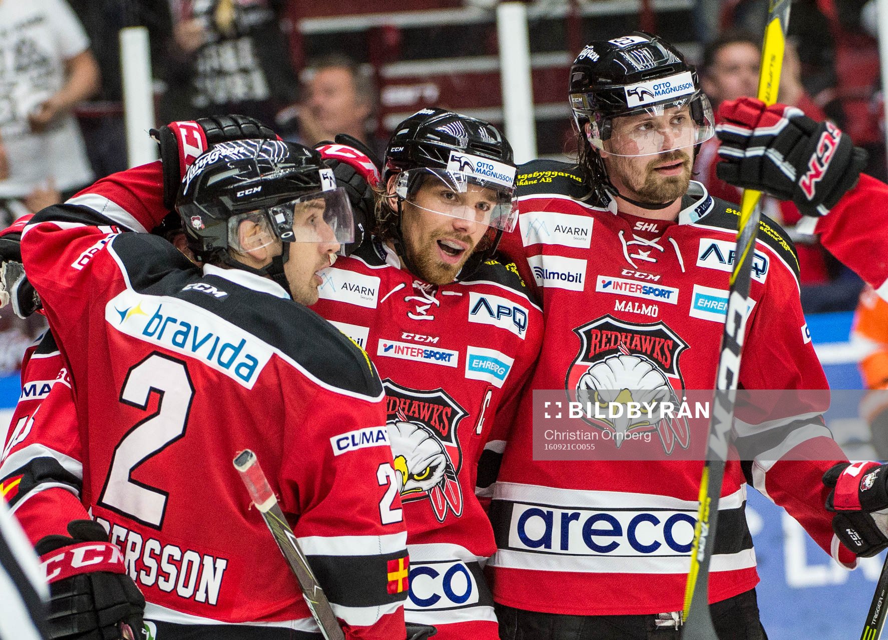 Malmö Redhawks Andreas Thuresson jublar