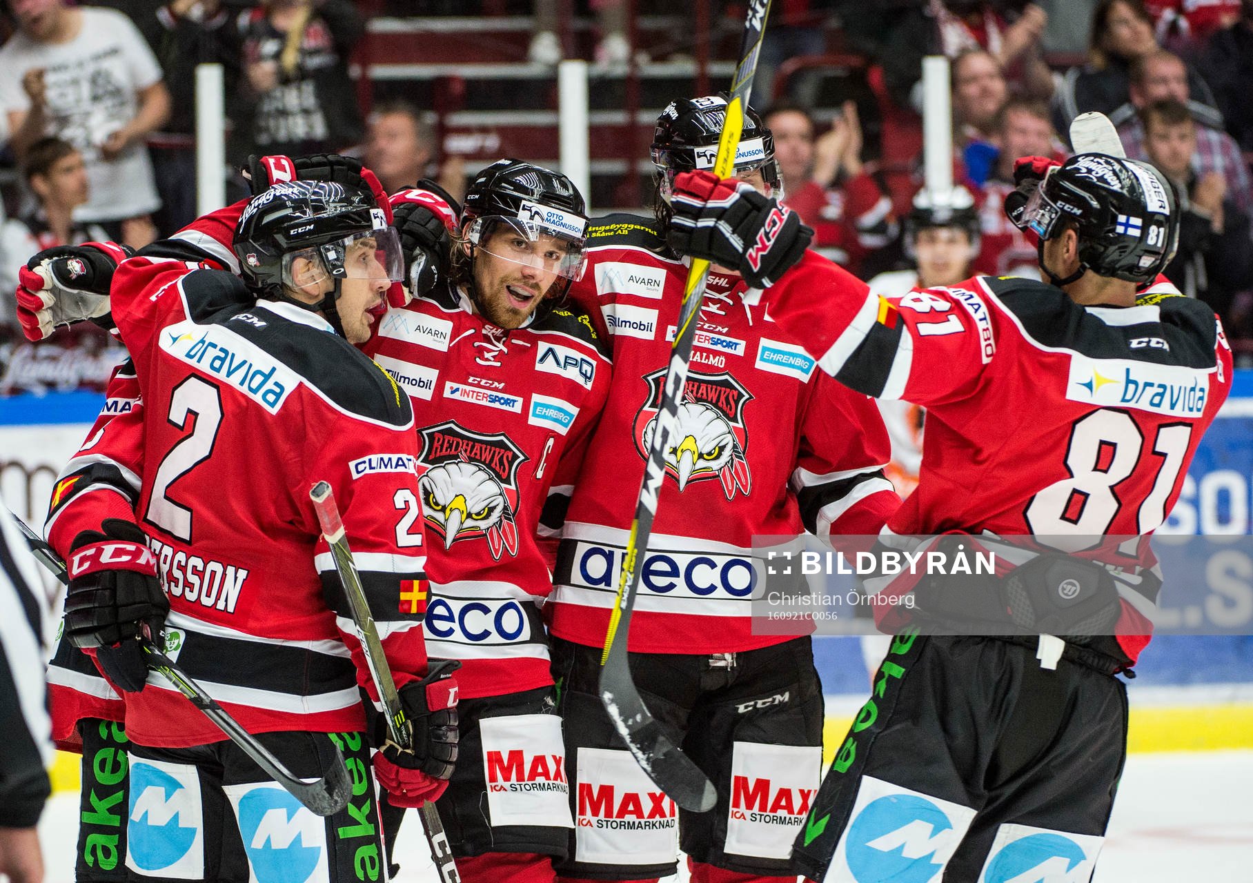 Malmö Redhawks Andreas Thuresson jublar