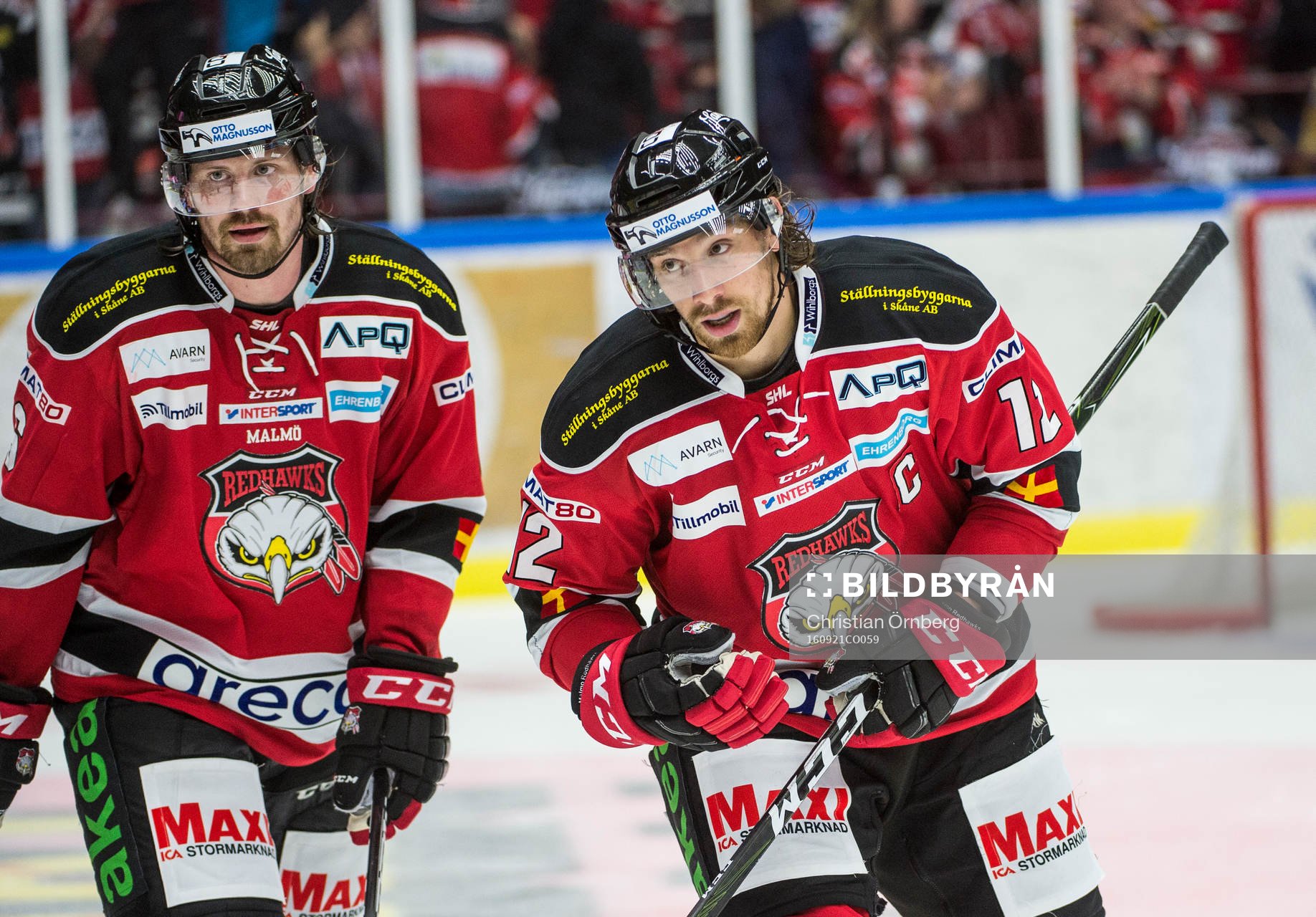 Malmö Redhawks Stefan Warg och Andreas Thuresson