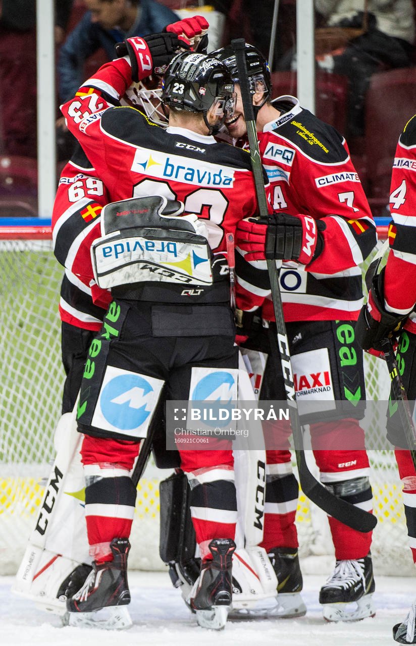 Malmö Redhawks Christoffer Forsberg och Nils Andersson