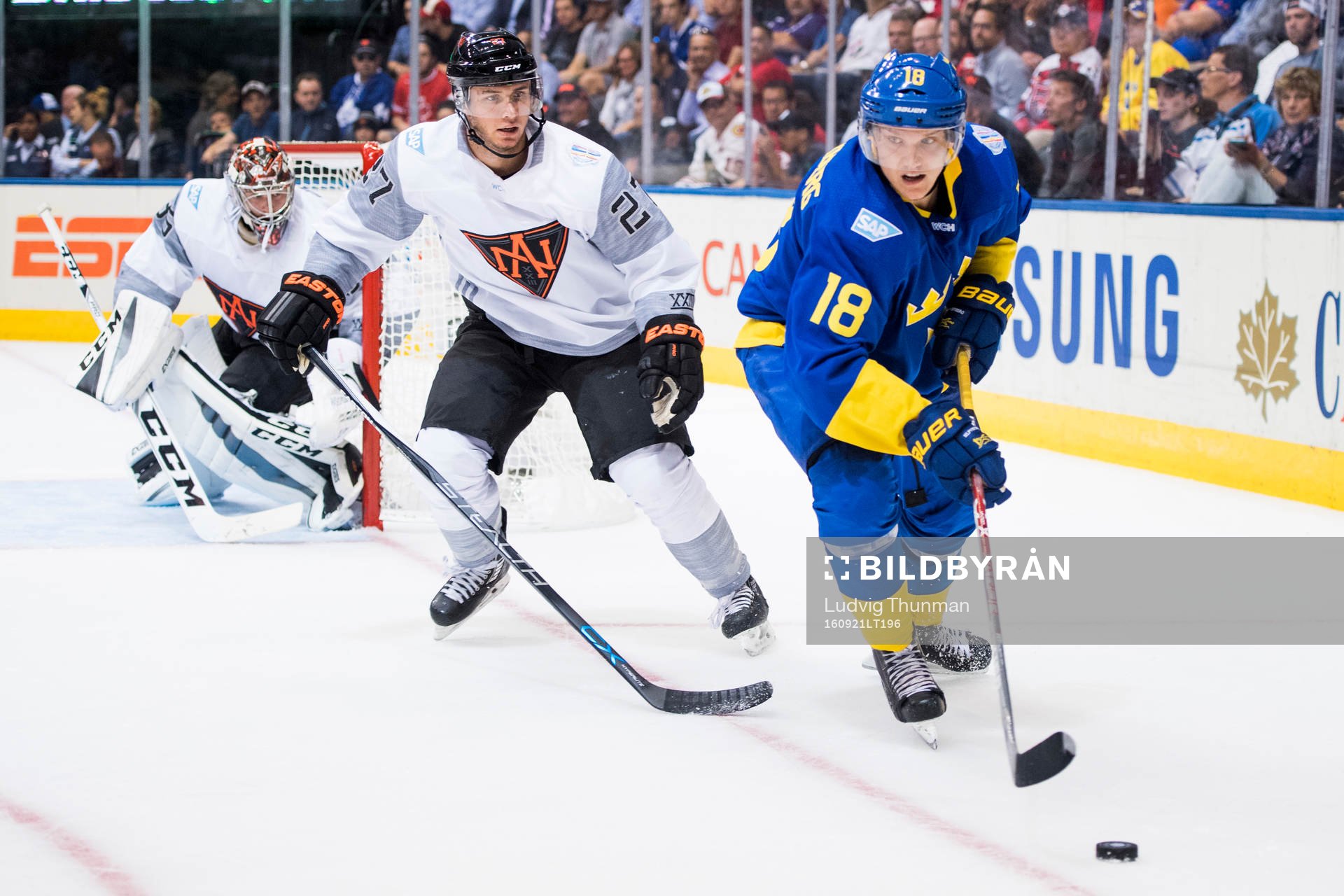 Nordamerikas Ryan Murray och Sveriges Jakob Silfverberg