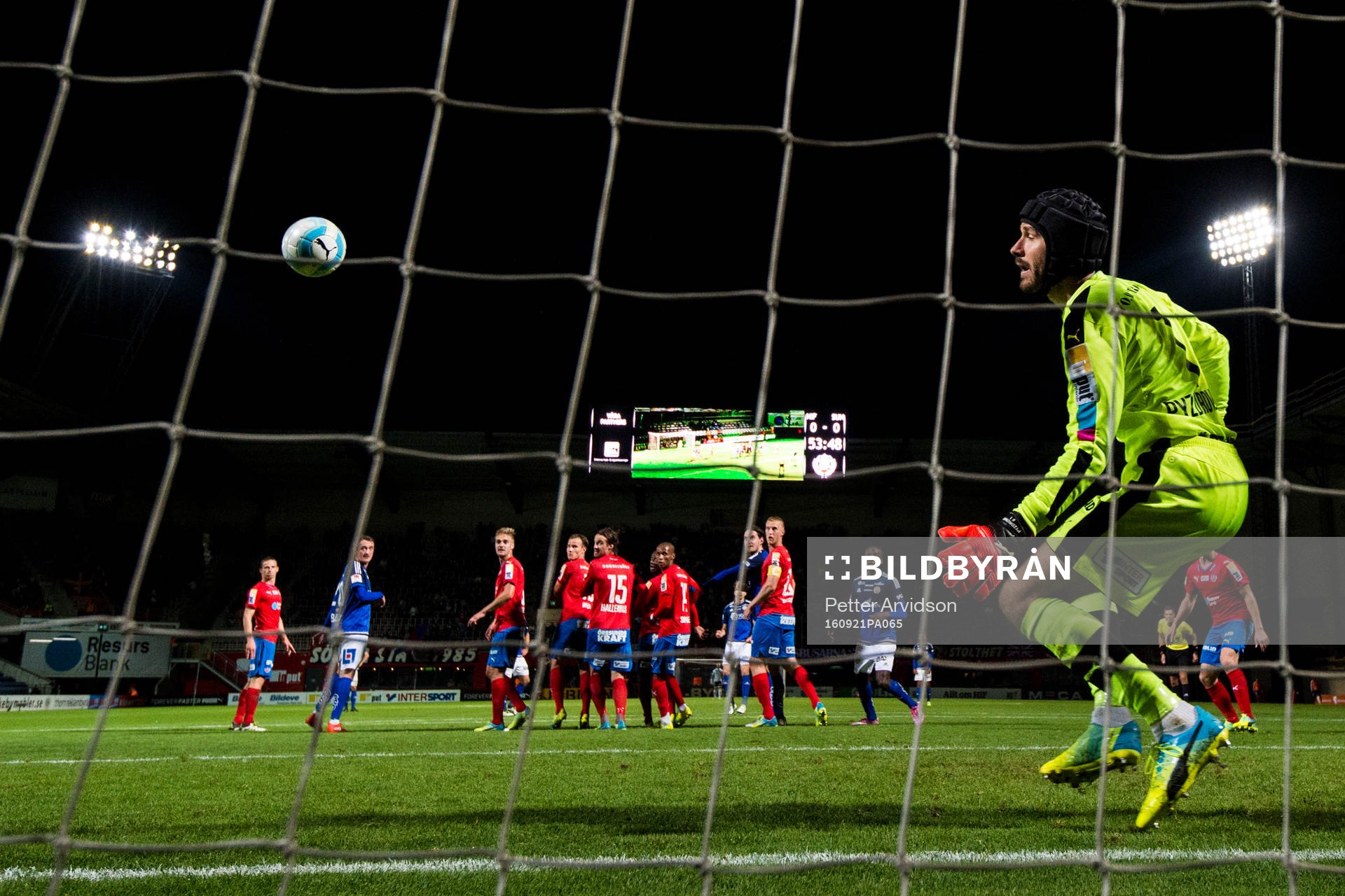 Sundsvalls Lars Christian Krogh Gerson gör 0-1 på