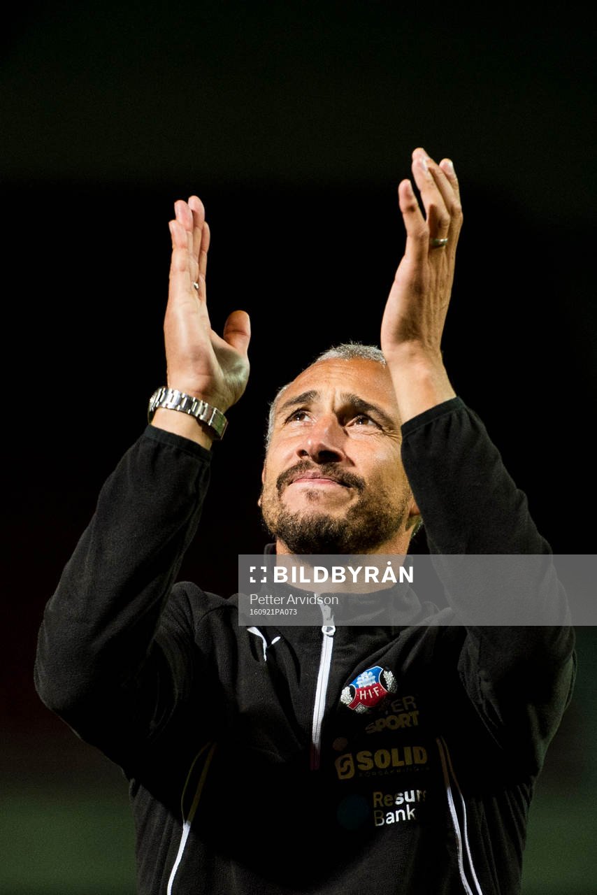 Helsingborgs manager Henrik Larsson tackar publiken