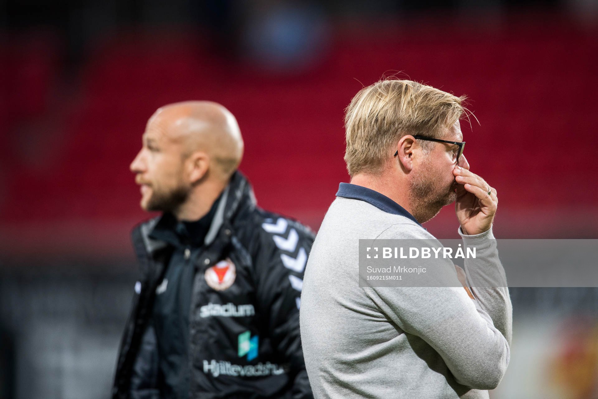 Kalmars tränare Peter Swärdh och assisterende tränare
