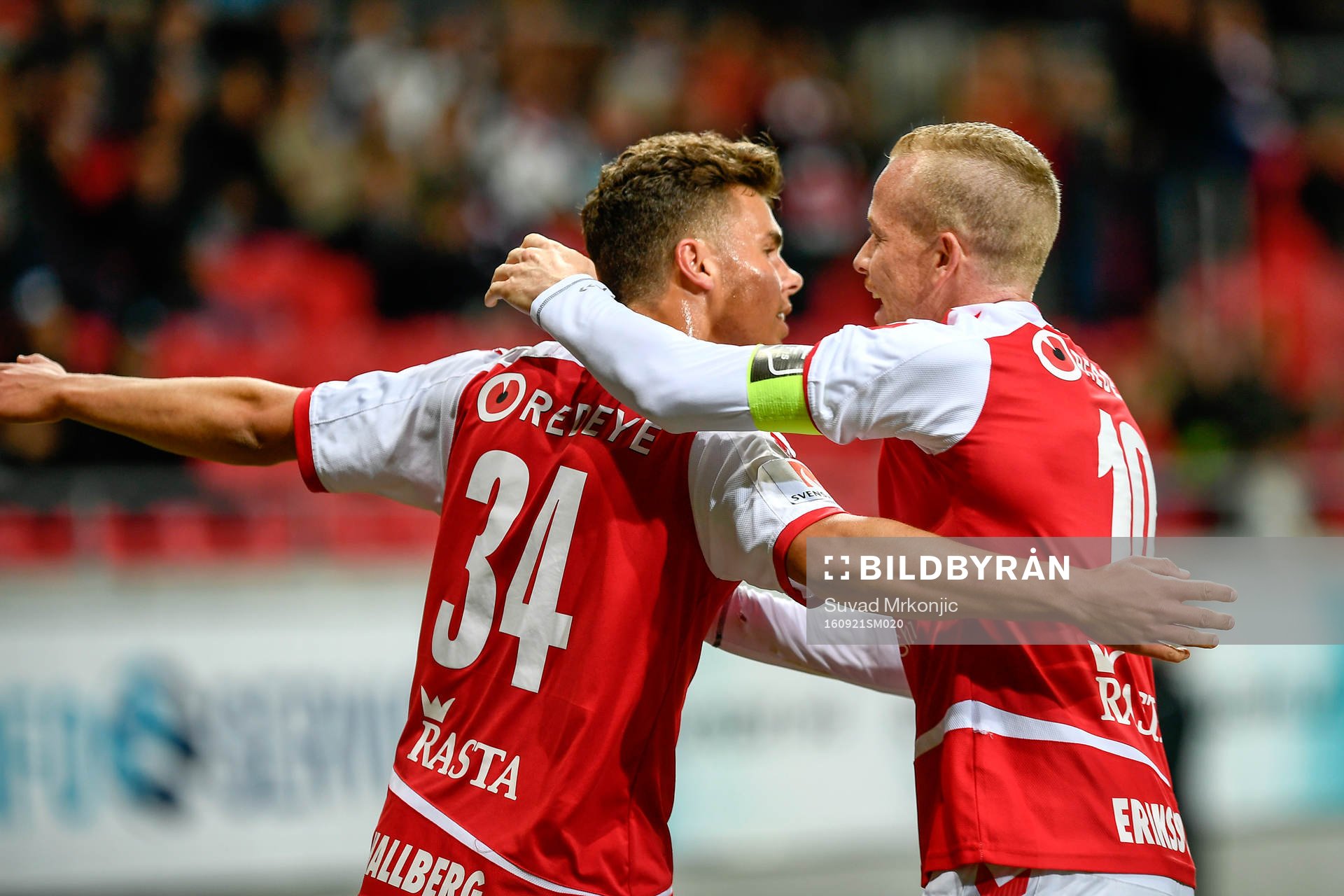 Kalmars Herman Hallberg och Tobias Eriksson jublar