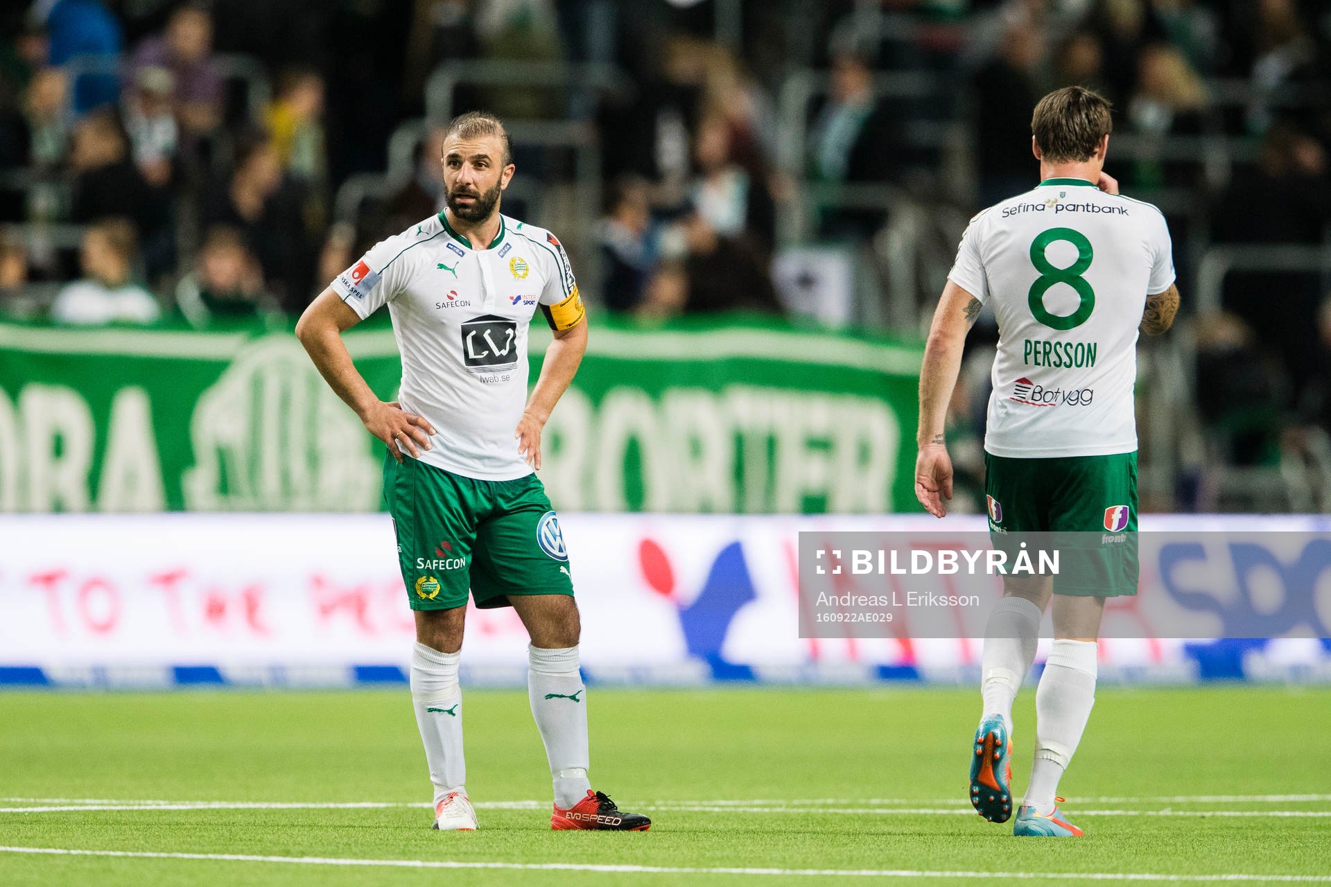 Hammarbys Kennedy Bakircioglu och Johan Persson deppar