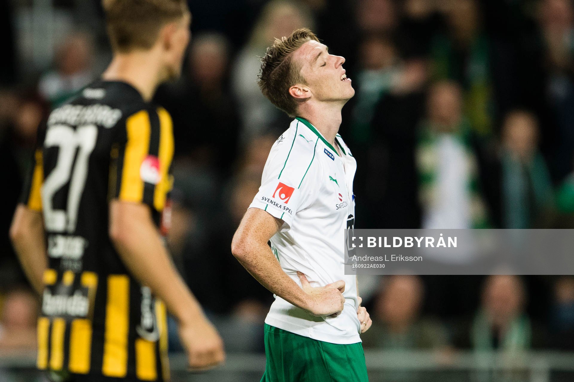 Hammarbys Birkir Már Saevarsson deppar
