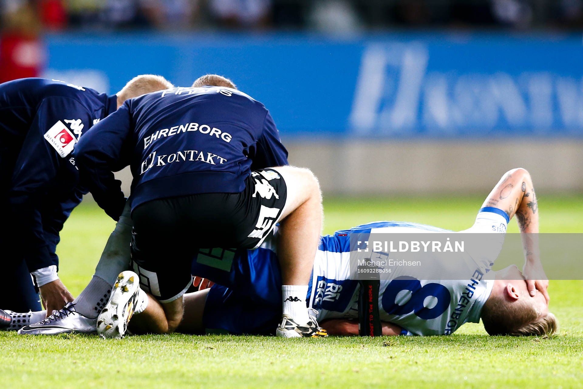 IFK Göteborgs Sören Rieks har ont