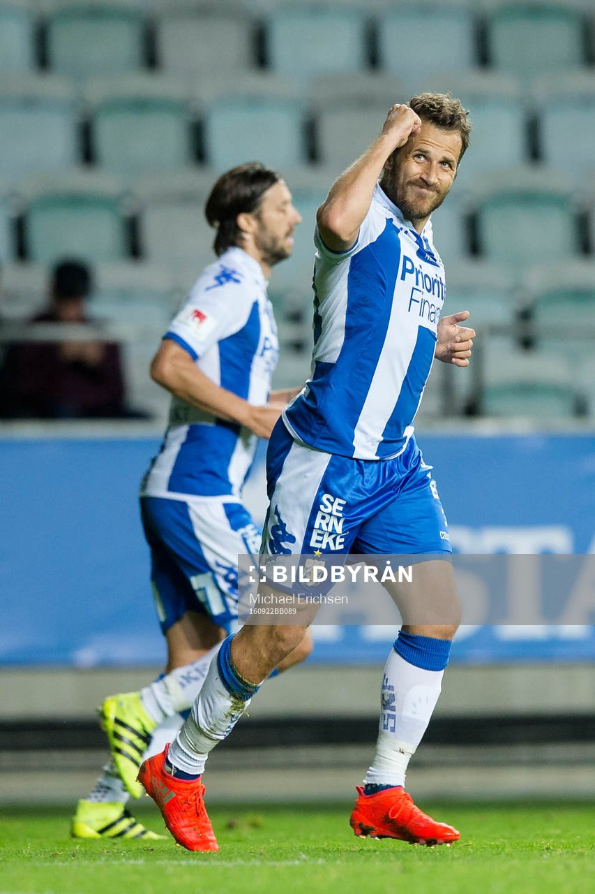 IFK Göteborgs Tobias Hysén jublar