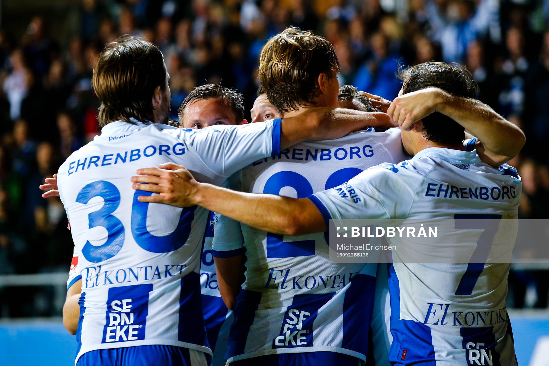 IFK Göteborgs spelare jublar
