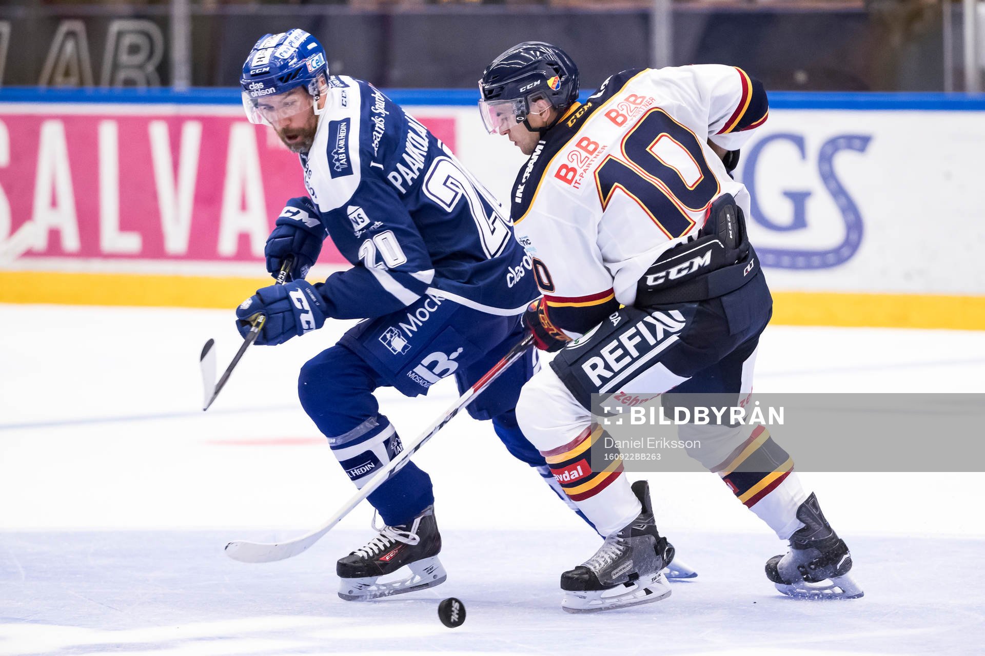Leksands Tommi Paakkolanvaara Djurgårdens Jeff Tambellini