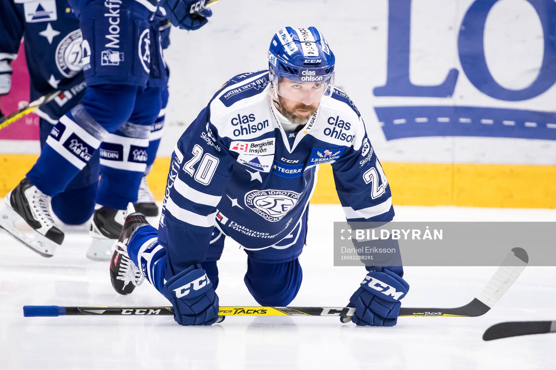 Leksands Tommi Paakkolanvaara  i ishockeymatchen i SHL