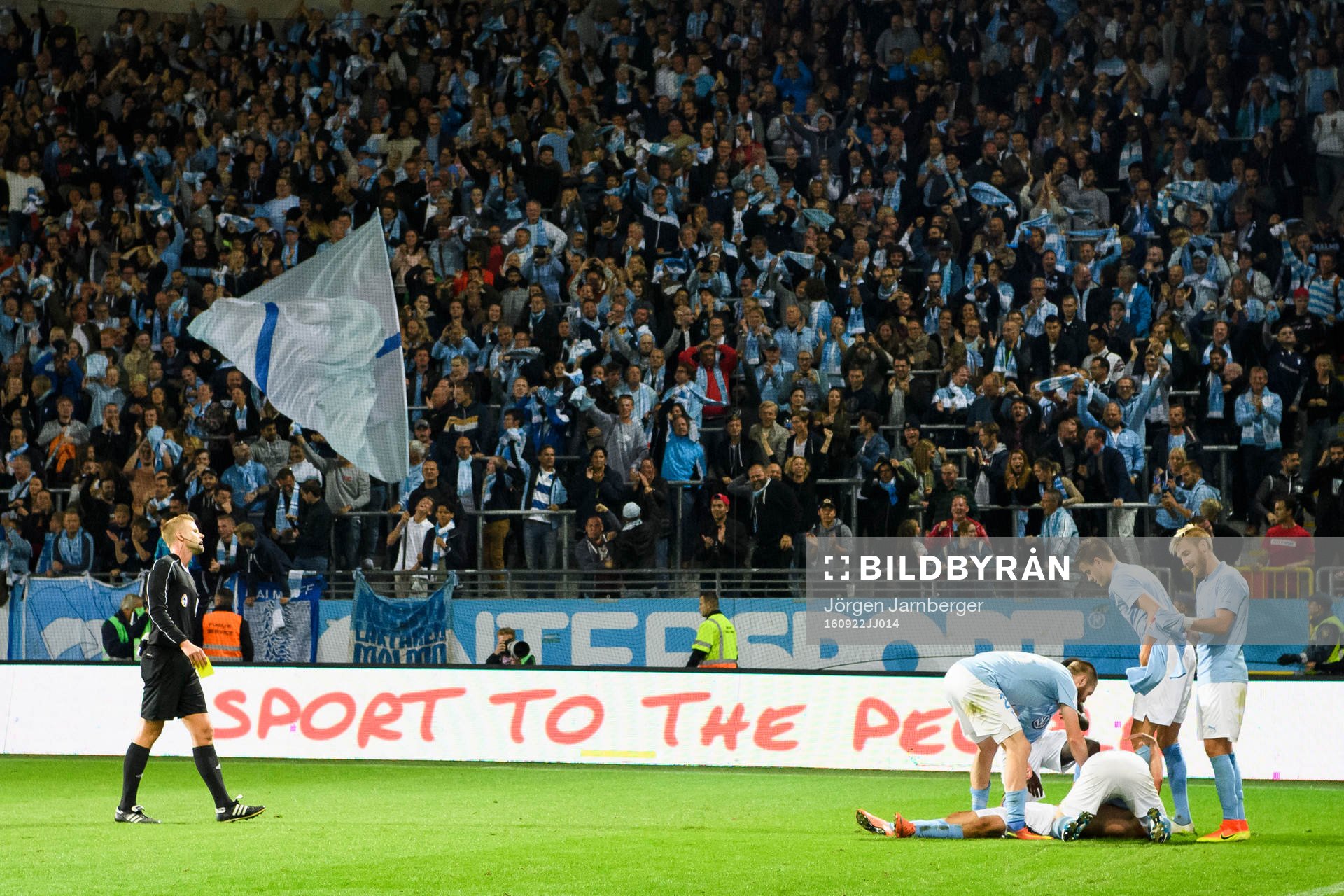 Malmö FFs spelare jublar