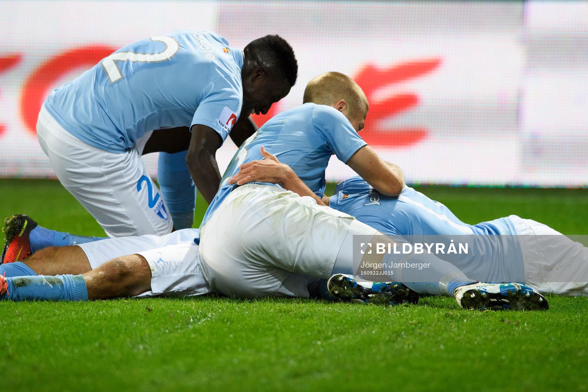 Malmö FFs spelare jublar