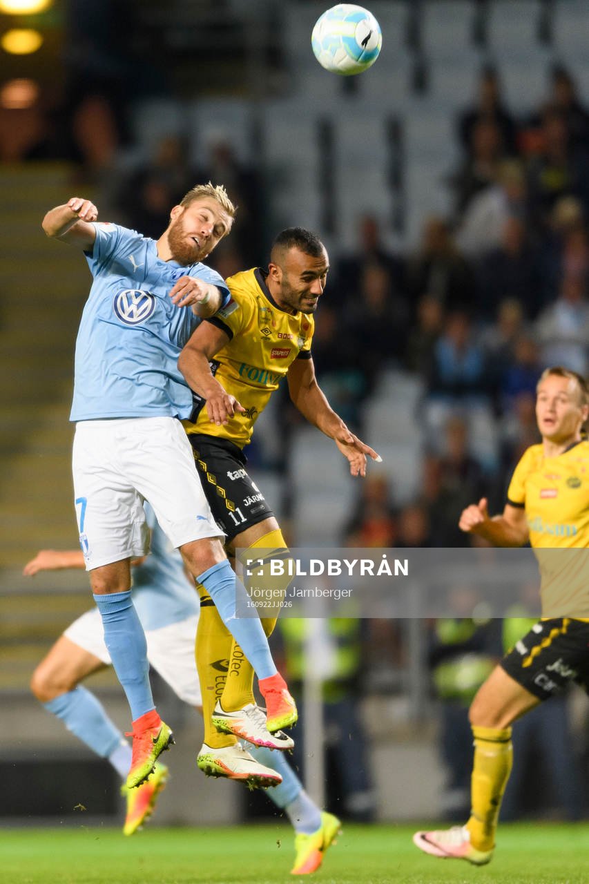 Malmö FFs Rasmus Bengtsson och Elfsborgs Issam Jebali