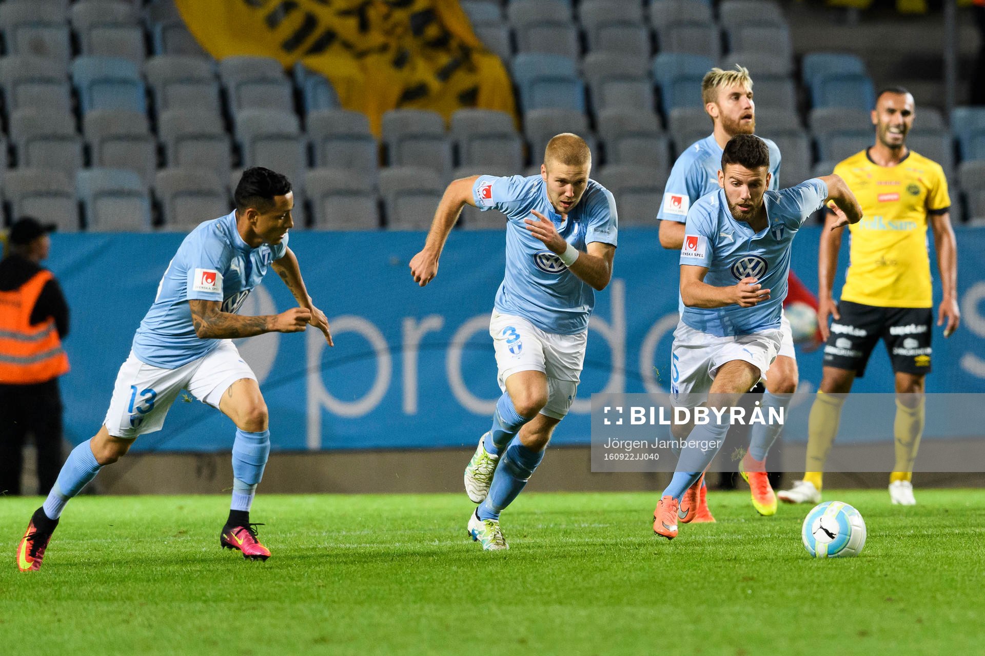 Malmö FFs Yoshimar Yotún, Anton Tinnerholm och Erdal Rakip