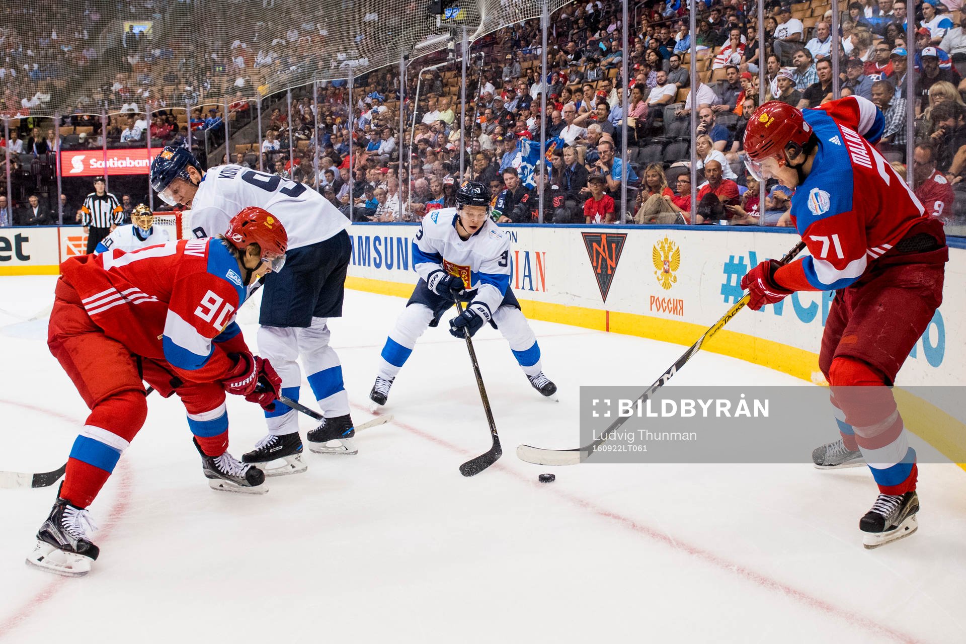 Rysslands Vladislav Namestnikov och Rysslands Evgeni Malkin