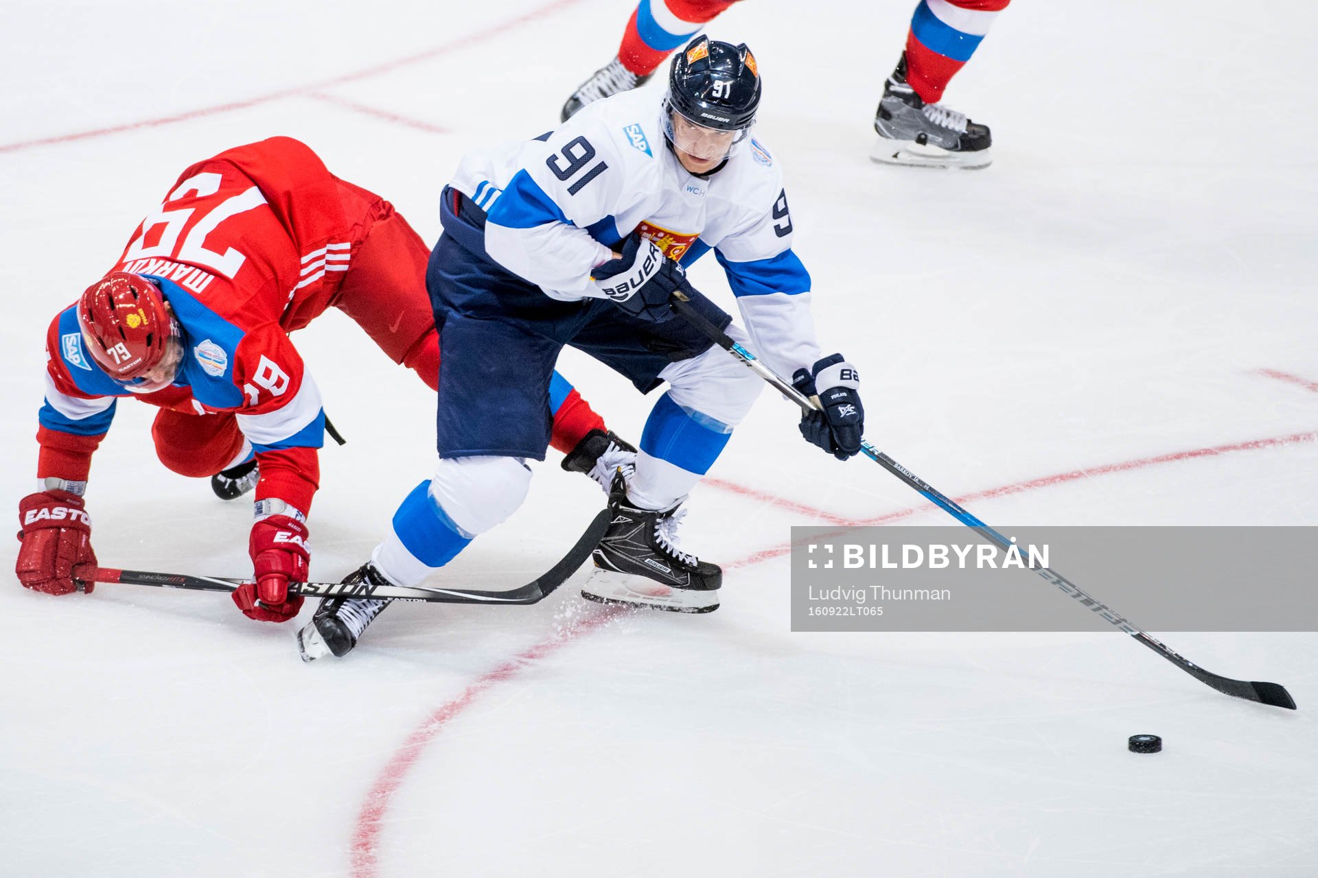 Rysslands Andrei Markov och Finlands Aleksander Barkov