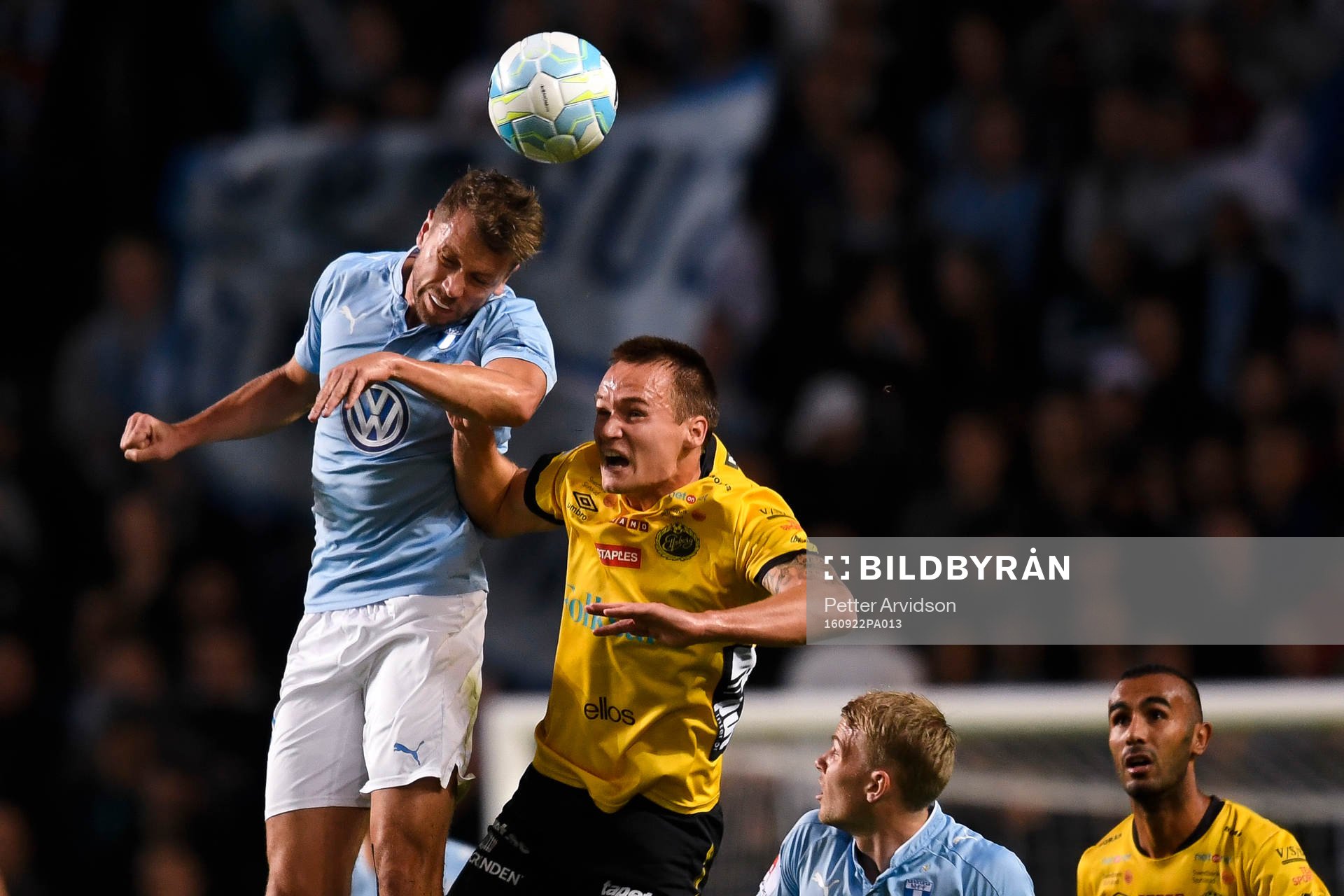 Malmö FFs Kari Arnason och Elfsborgs Viktor Prodell