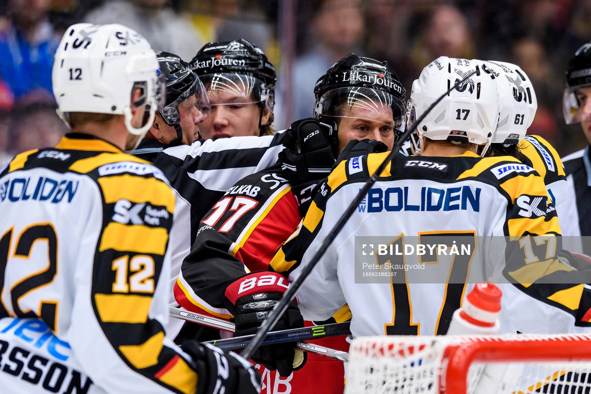 Bråk mellan Luleås Andreas Falk och Skellefteås Pär