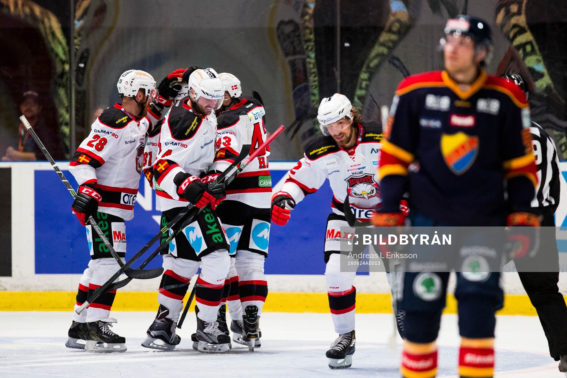 Malmö Redhawks Jens Olsson, Ilari Filppula, Noah Welch,