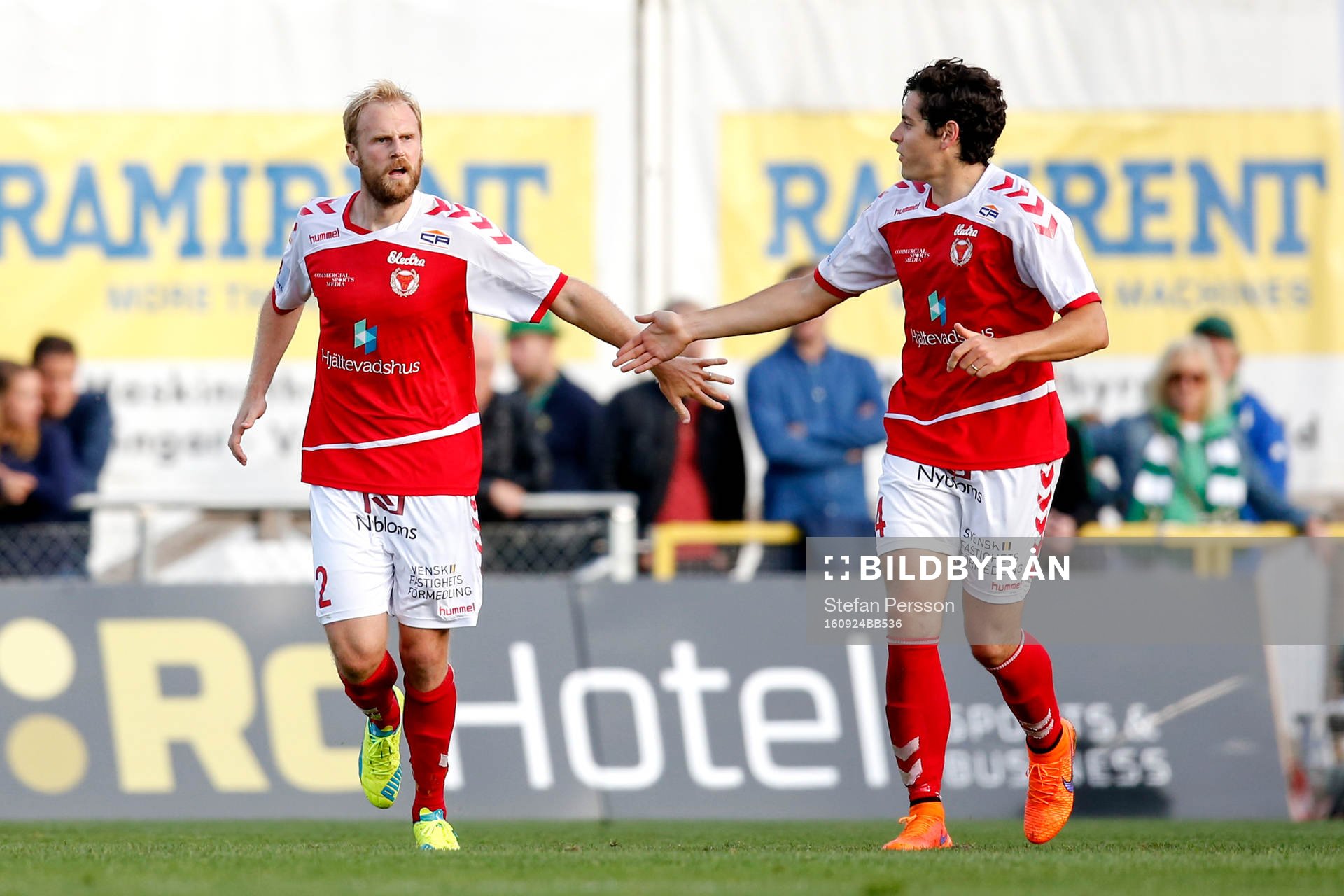 Kalmars Markus Thorbjörnsson jublar
