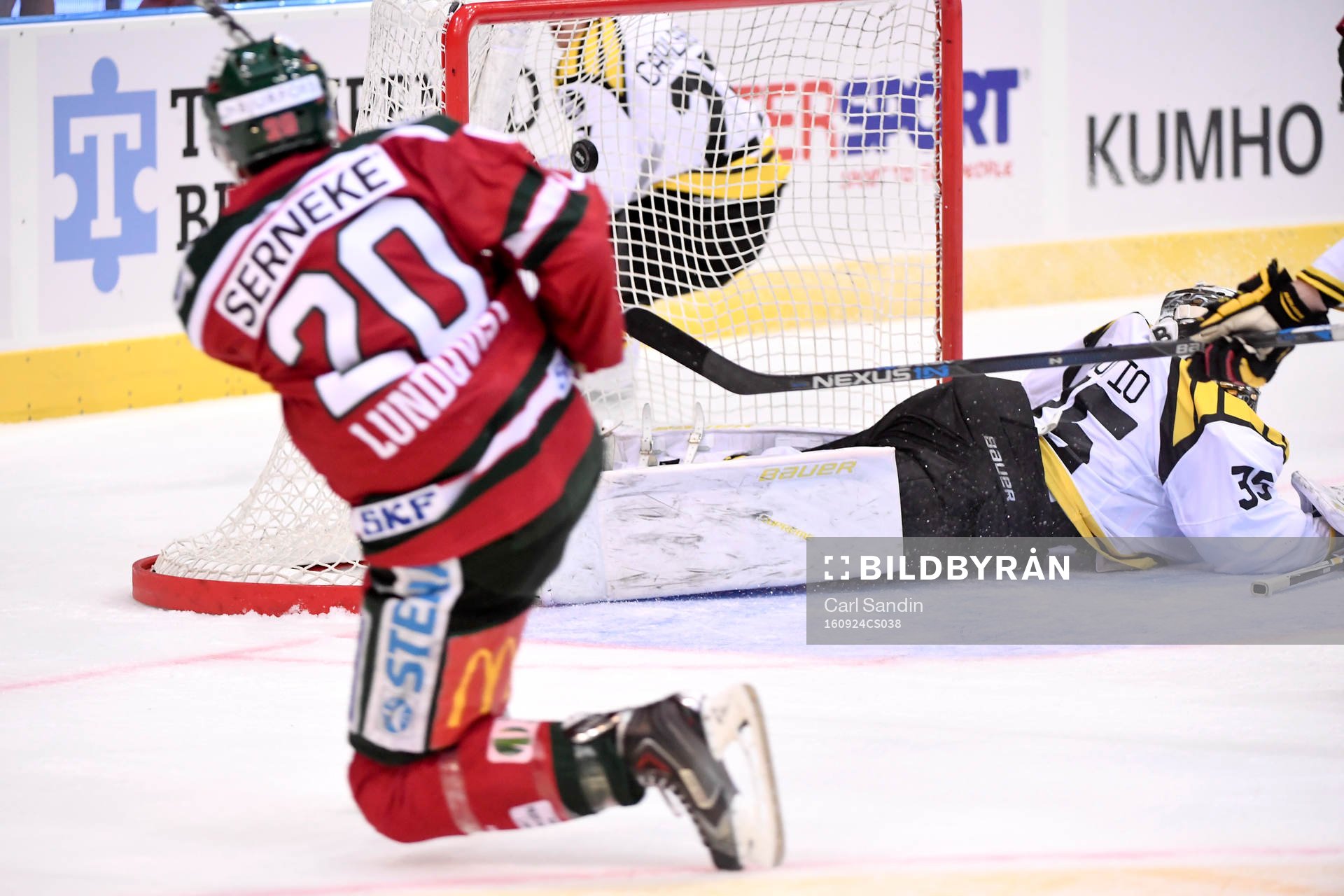 Frölundas Joel Lundqvist gör 1-1