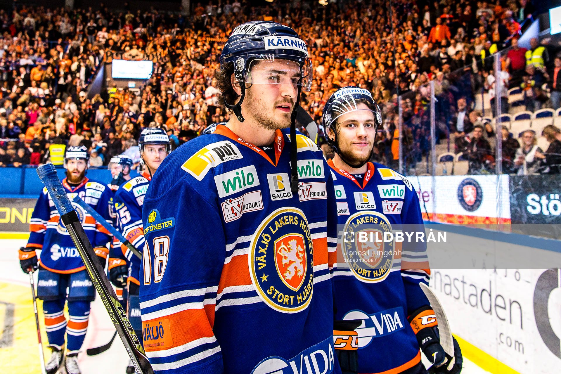 Växjös Dennis Everberg jublar