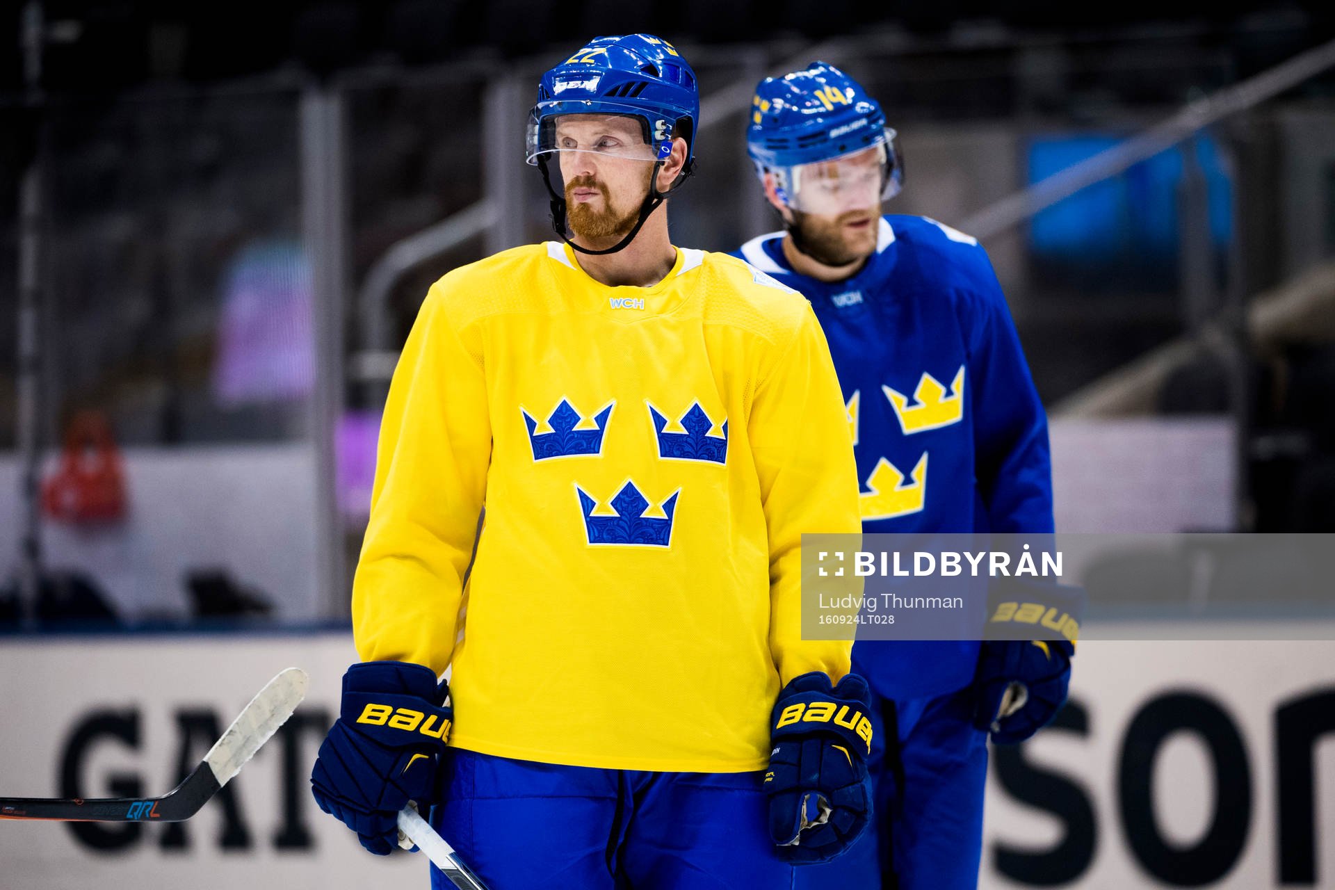 Sveriges Daniel Sedin och Mattias Ekholm